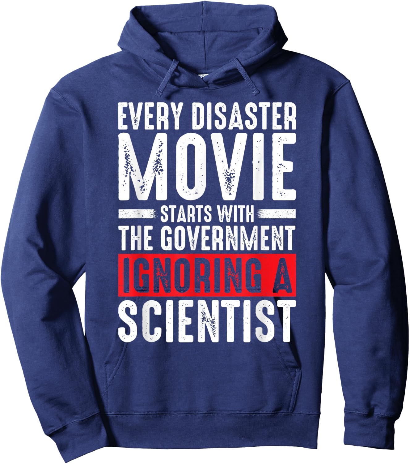 Every disaster movie starts with the government vintage Hoodie - Hoodie | Navy
