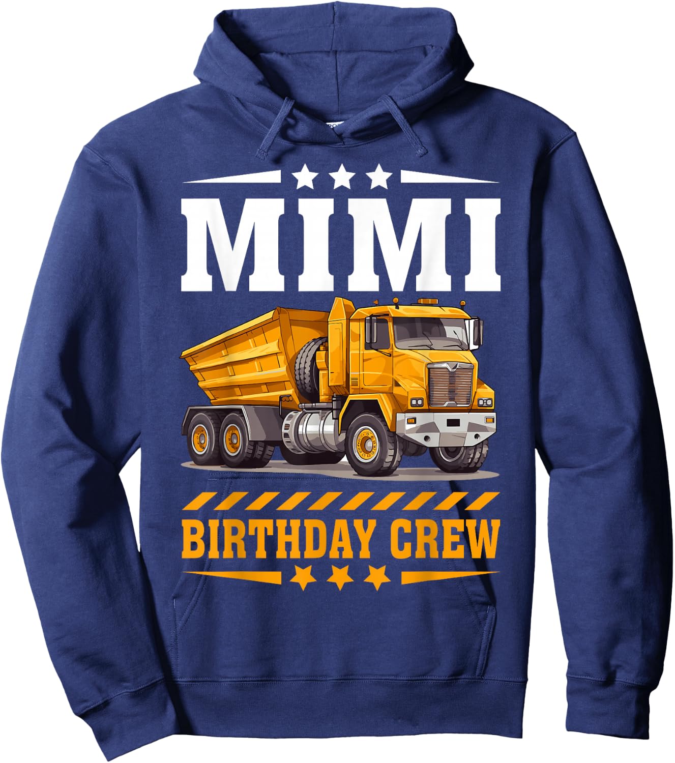 Mimi Birthday Crew Construction Birthday Boy Party Hoodie - Hoodie | Navy