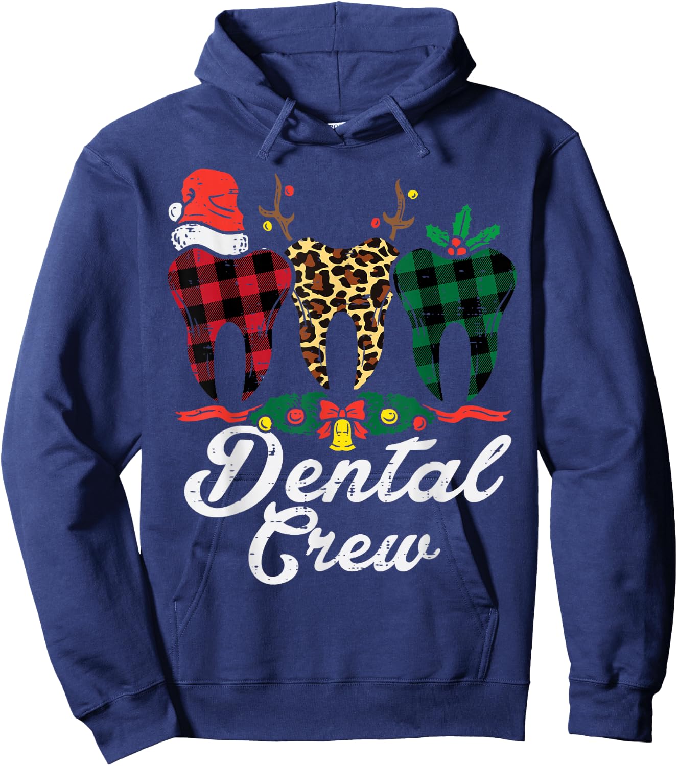 Dental Crew Teeth Dentist Christmas Xmas Men Women Hoodie - Hoodie | Navy