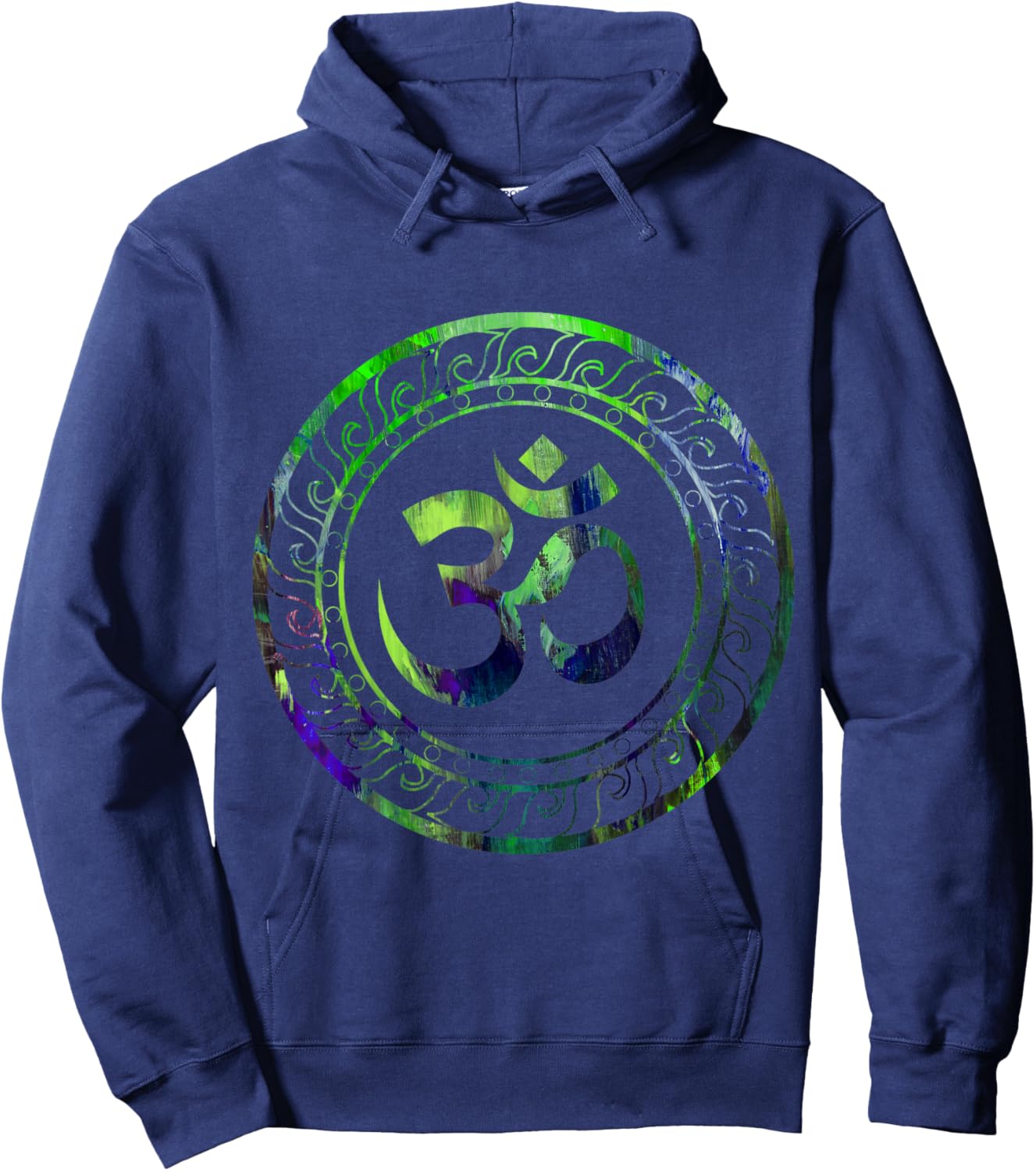 Om Ohm Aum Buddhism Symbol Yoga Sanskrit Hoodie - Hoodie | Navy