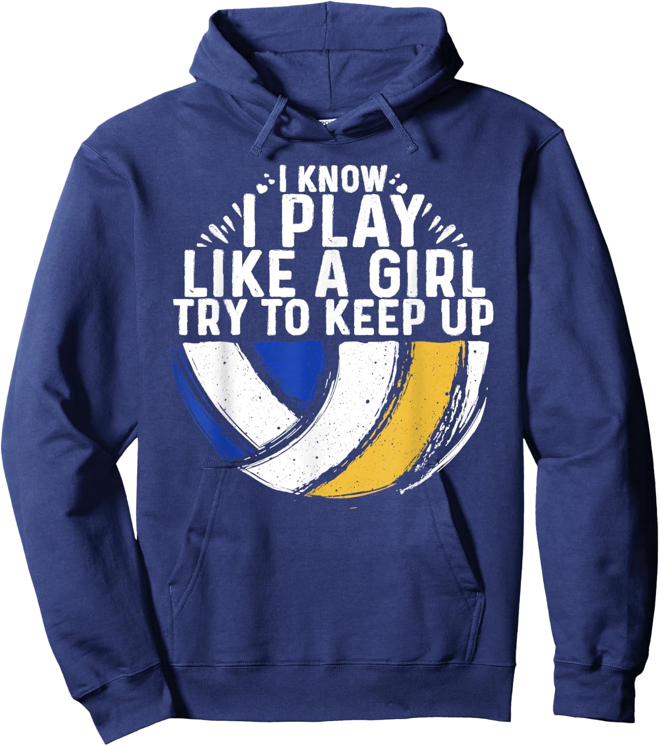 Cool Volleyball Girls Youth Volleyball Team Sports Hoodie - Hoodie | Navy