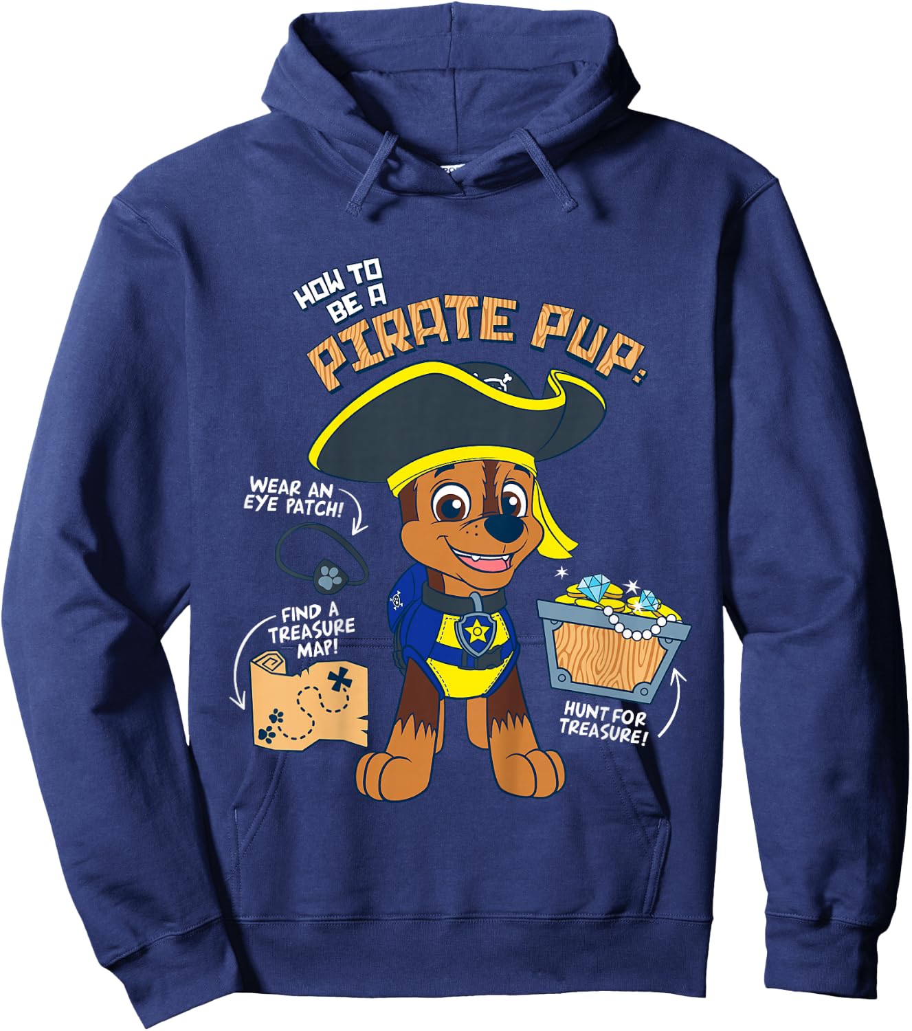 Kids PAW Patrol How to Be A Pirate Pup Hoodie - Hoodie | Navy
