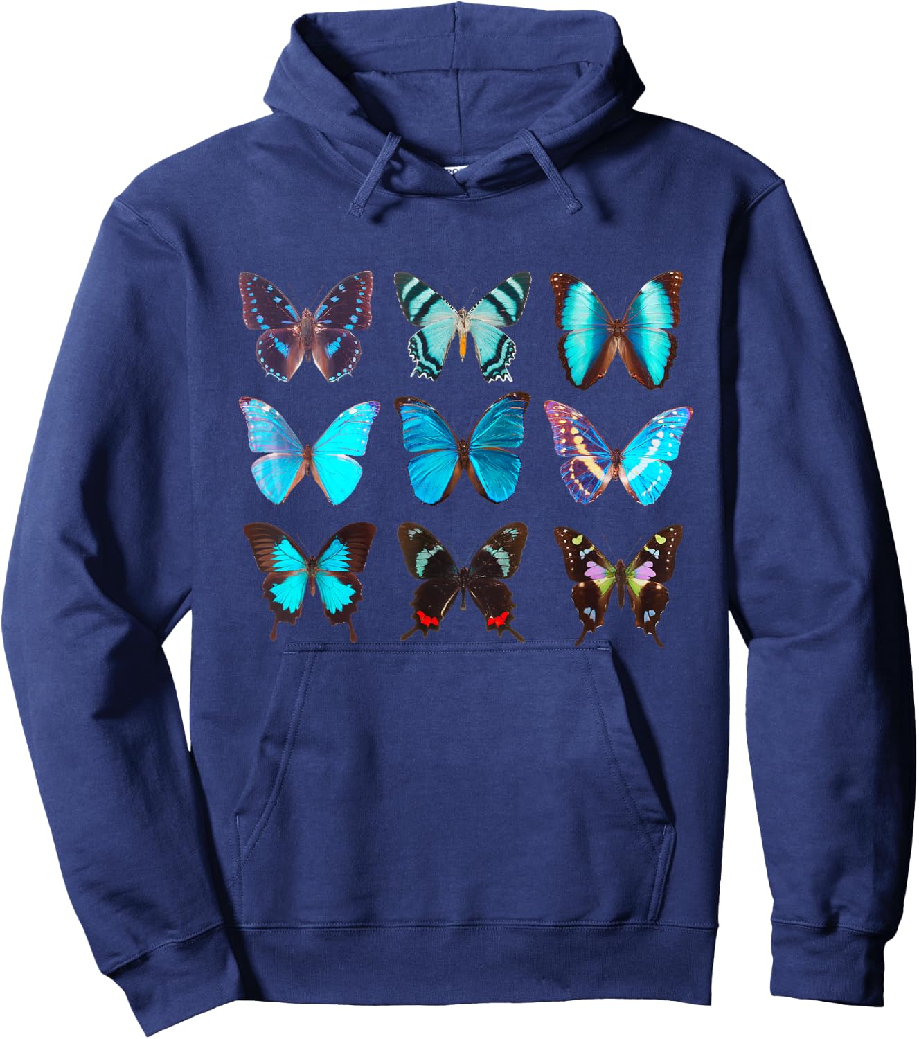 Butterfly Lover Colorful Butterflies Entomologist Science Hoodie - Hoodie | Navy