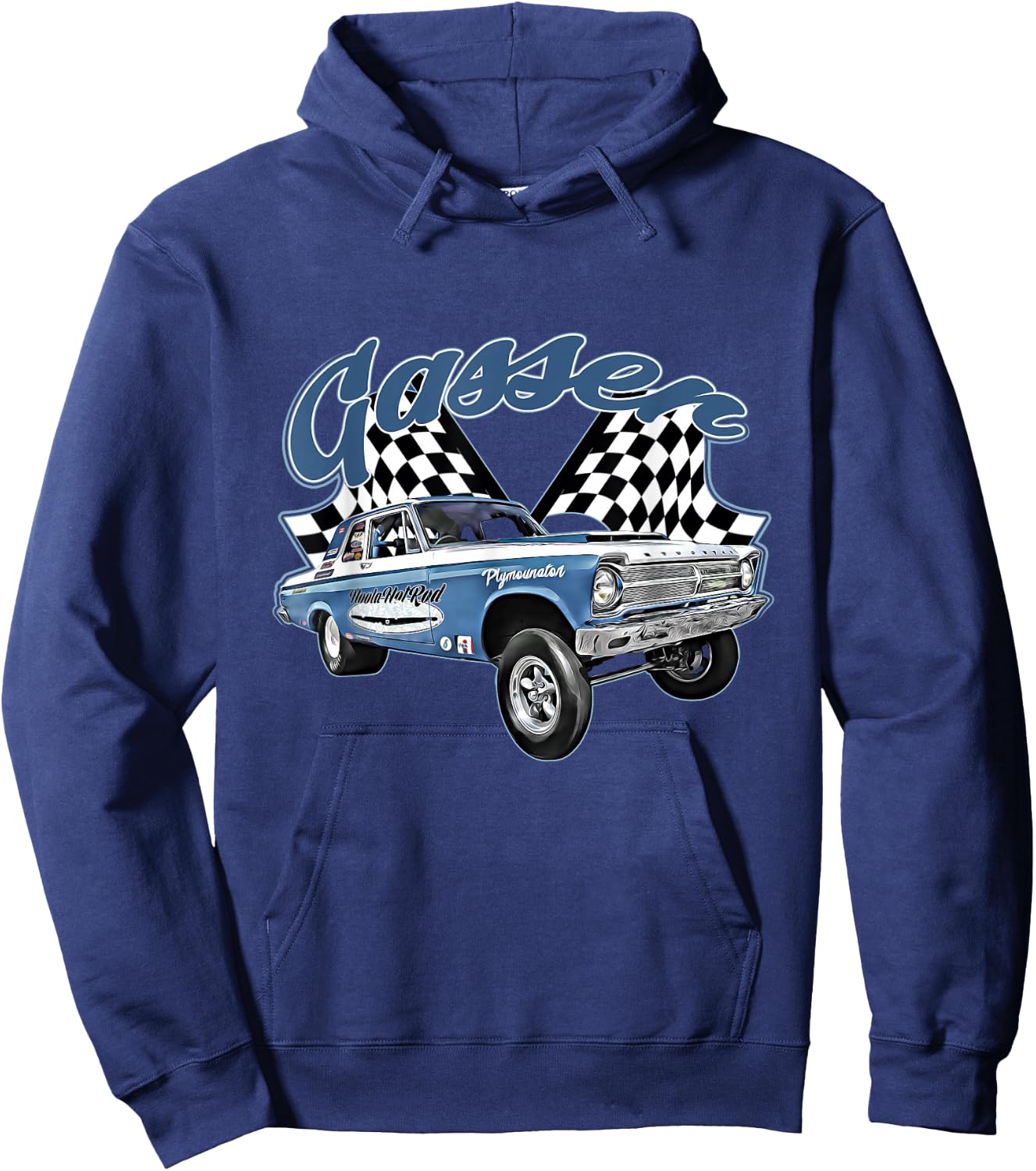 1965 Belvedere Gasser,Dragster,Dragrace,Hot Rod,Muscle Car Hoodie - Hoodie | Navy