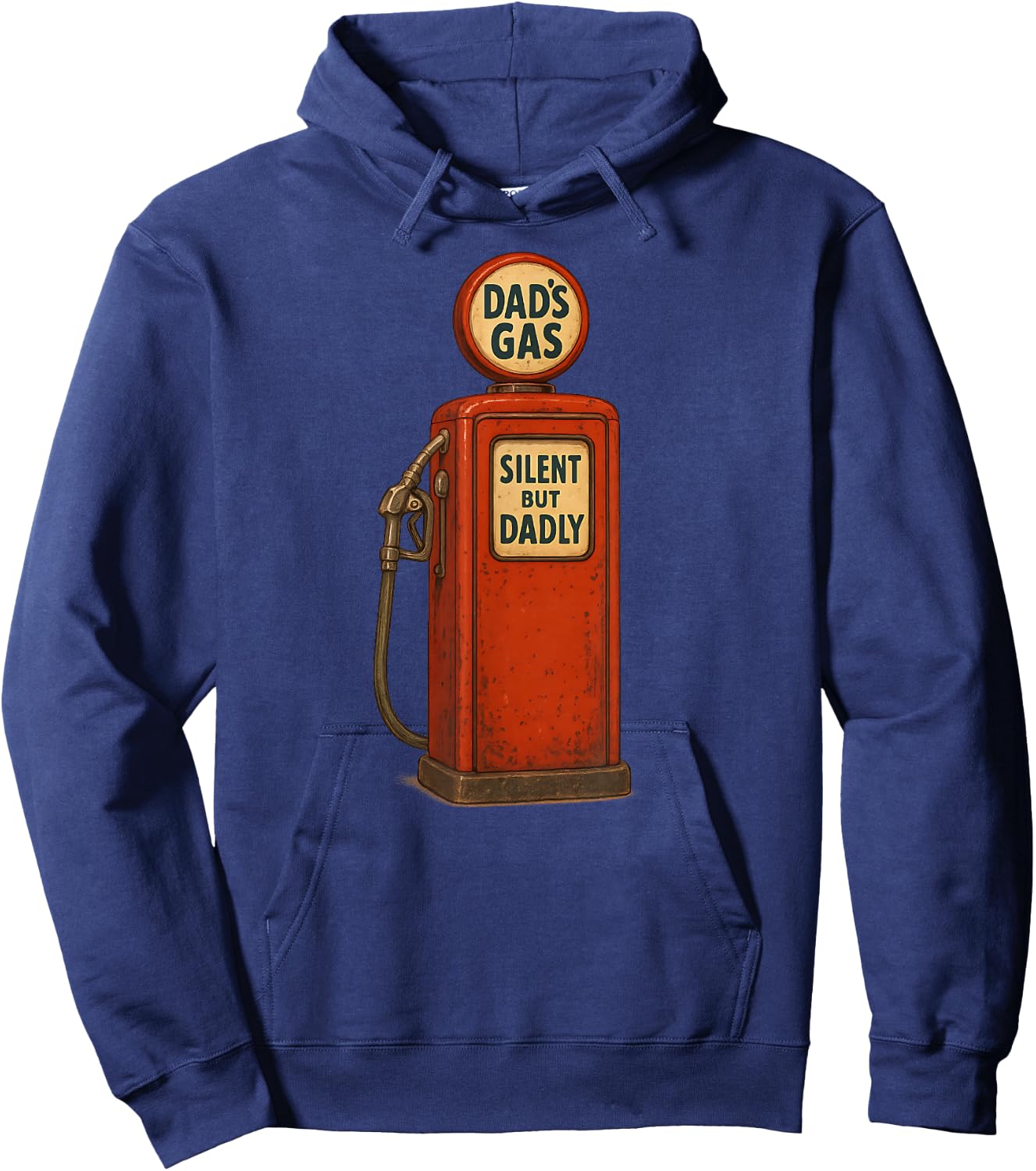 DAD'S GAS Silent But Dadly Funny Dad Joke Father's Day Hoodie - Hoodie | Navy