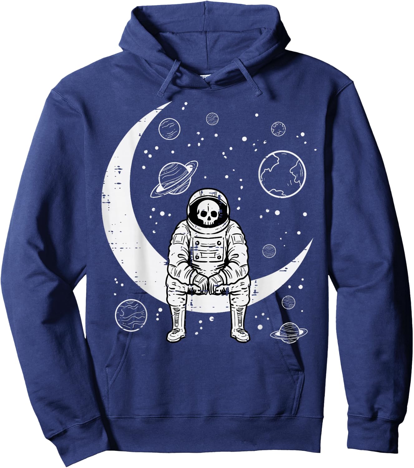 Halloween Skeleton Astronaut Fun Costume Men Women Kids Boys Hoodie - Hoodie | Navy