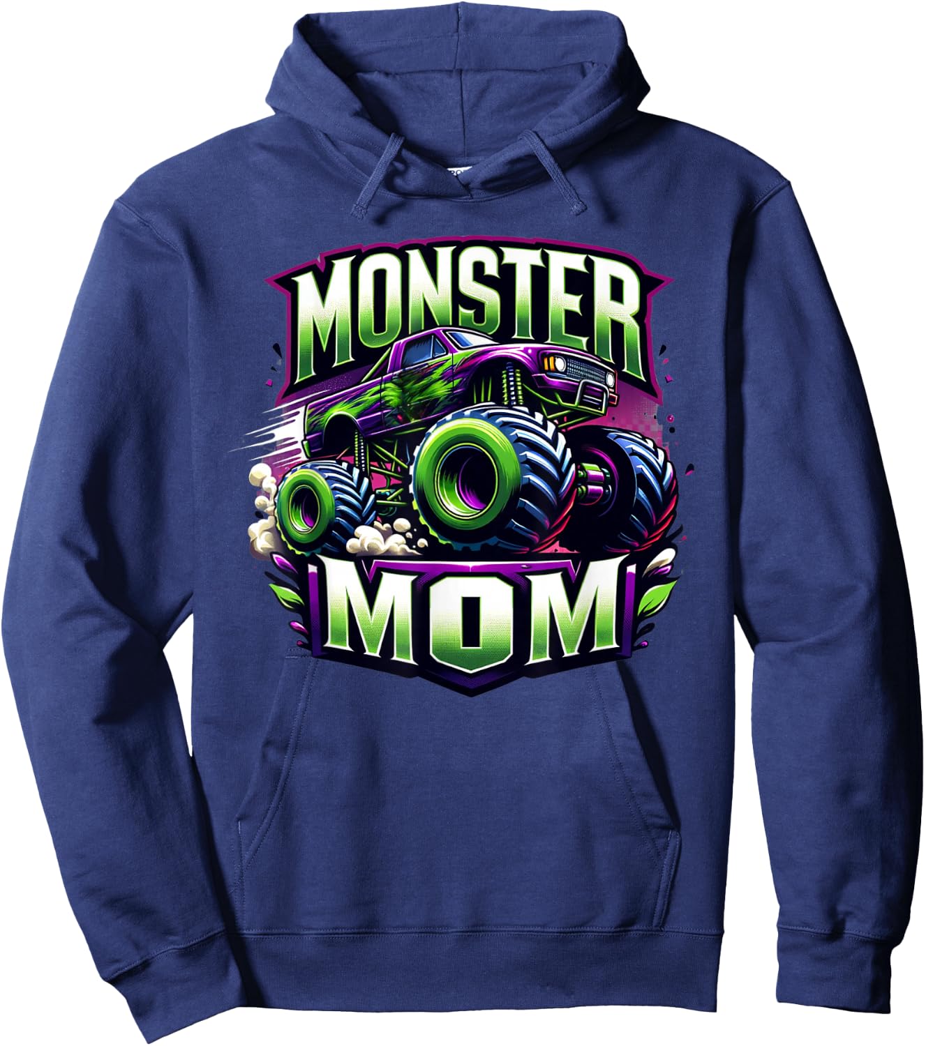 Monster Truck Race Racer Driver Mom Mother's Day Hoodie - Hoodie | Navy