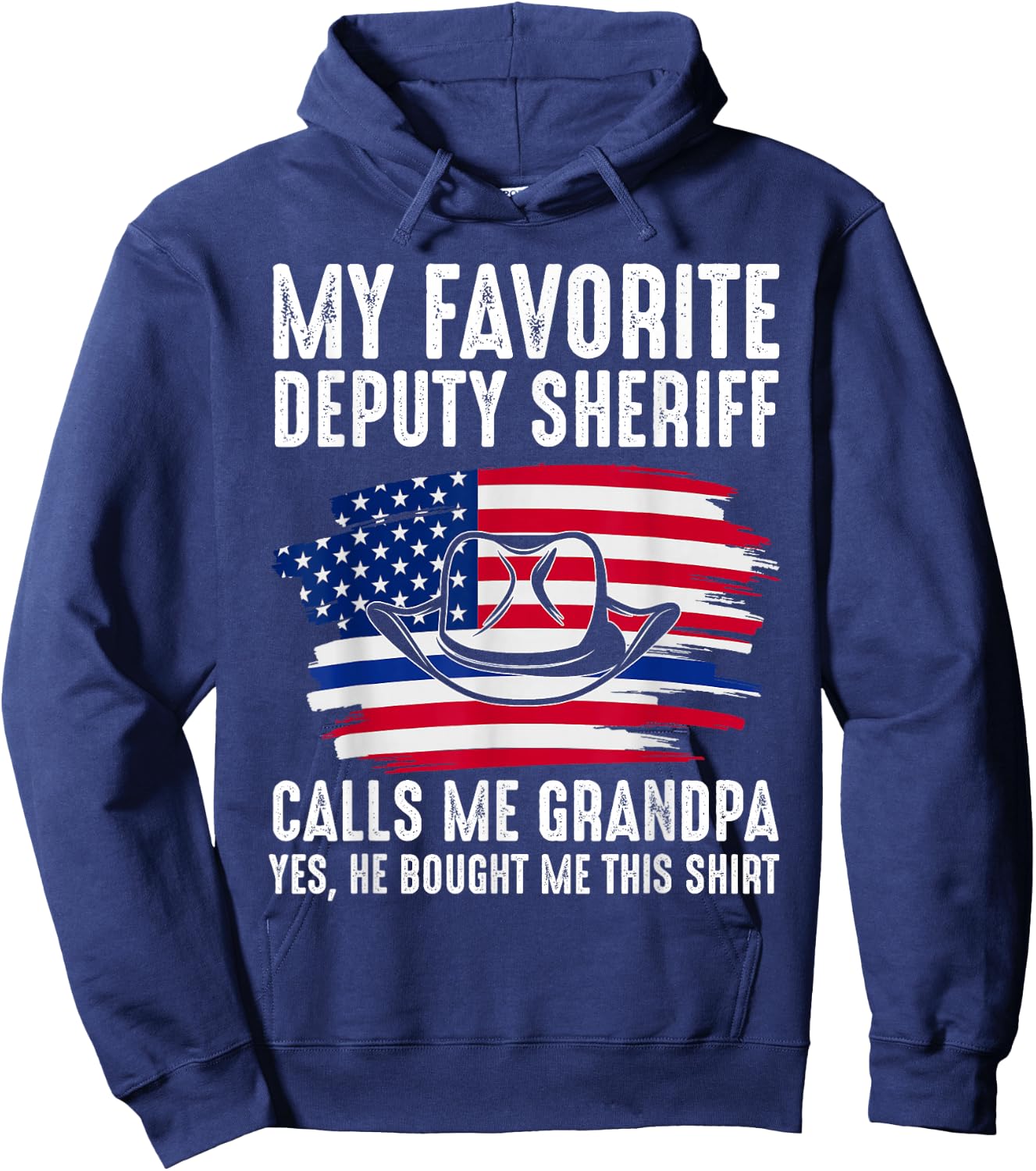My Deputy Sheriff calls me Grandpa Deputy Sheriff Hoodie - Hoodie | Navy