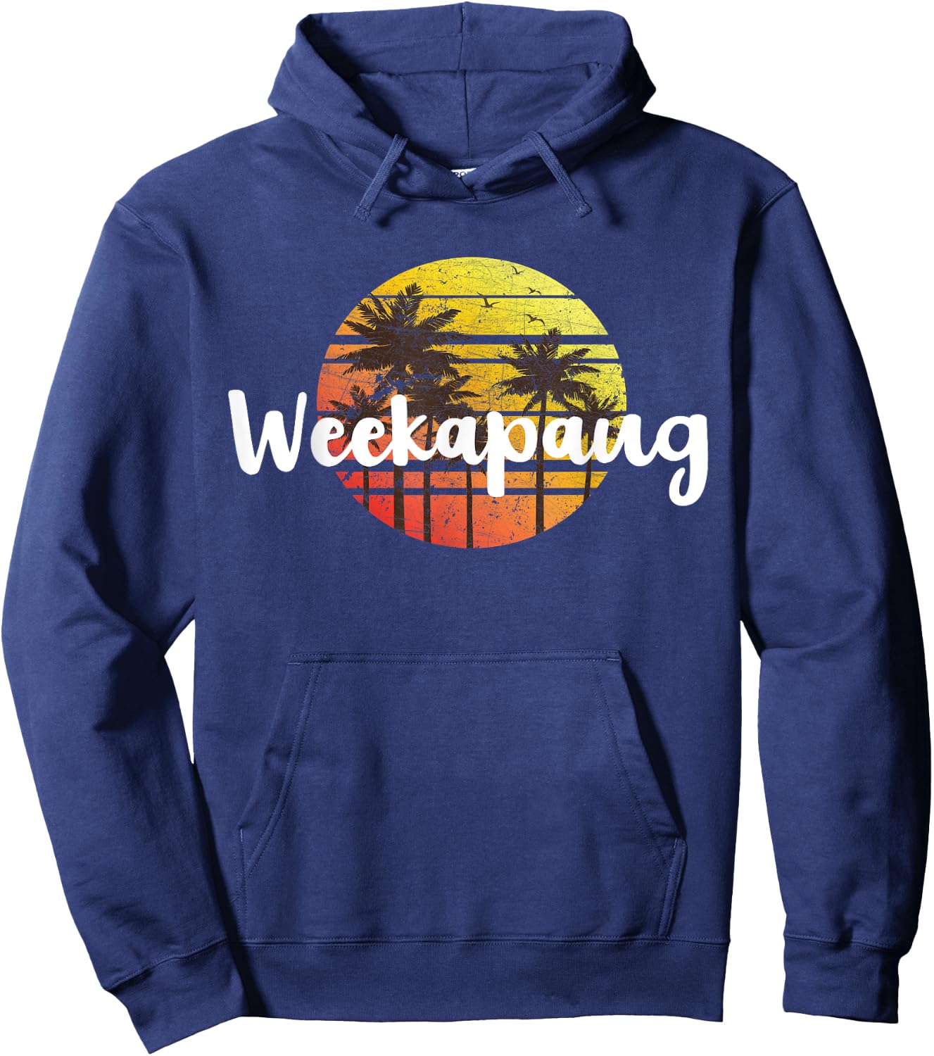 WEEKAPAUG Beach Sunset Vacation Souvenir Shirt Women Kids Hoodie - Hoodie | Navy