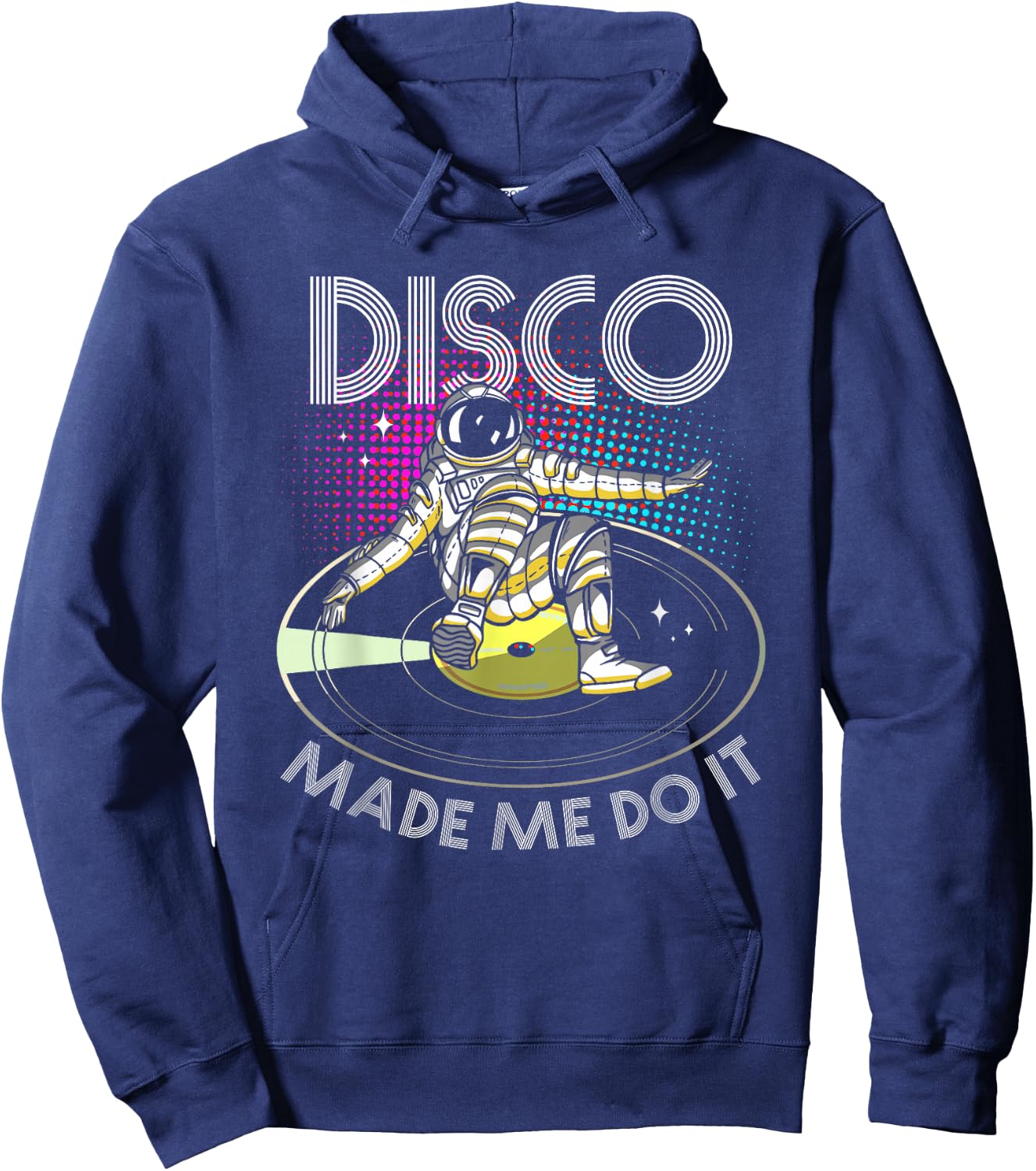 Disco Made Me Do It | Astronaut DJ Hoodie - Hoodie | Navy