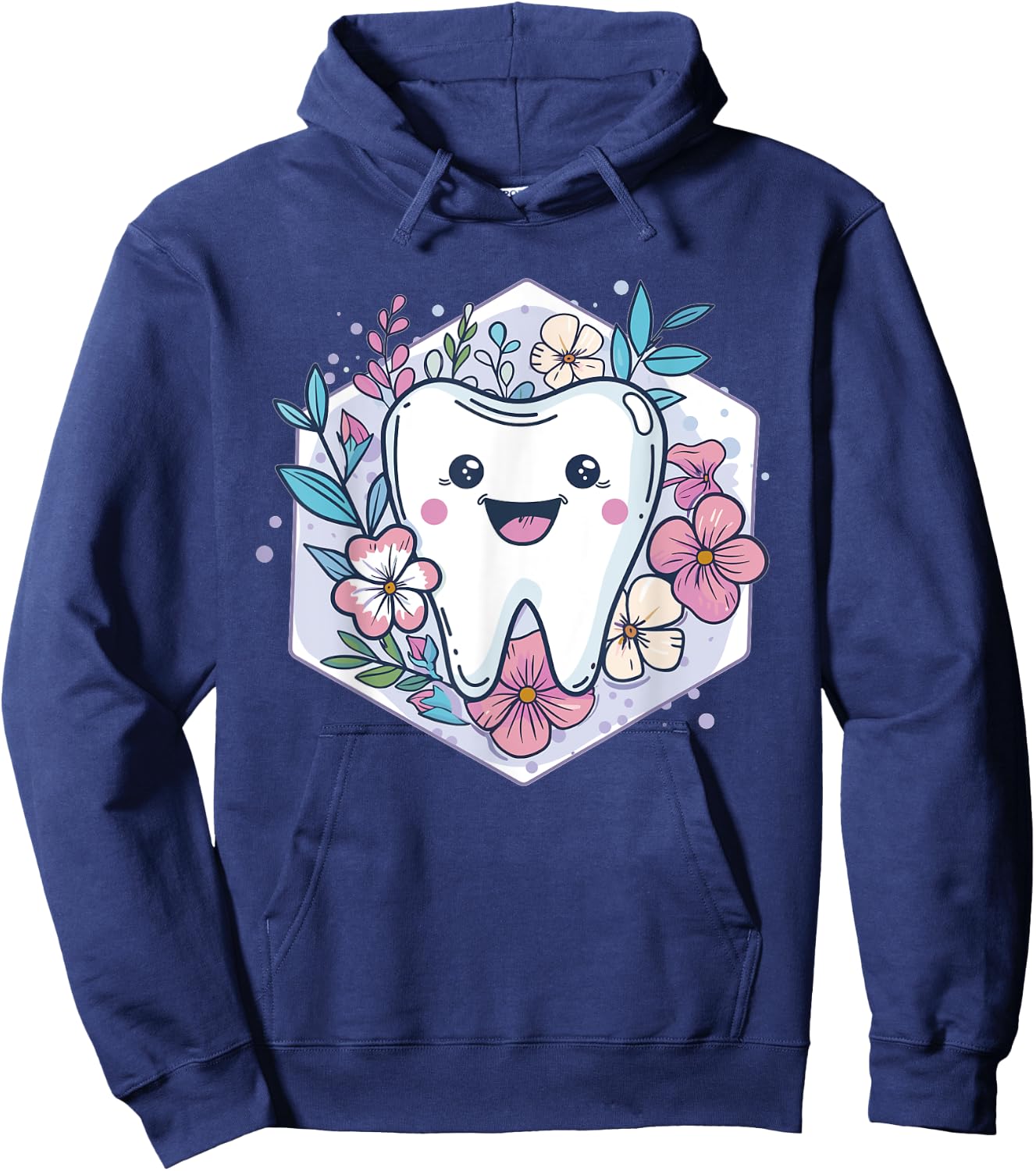 Cute Tooth I Kids Tooth Hoodie - Hoodie | Navy
