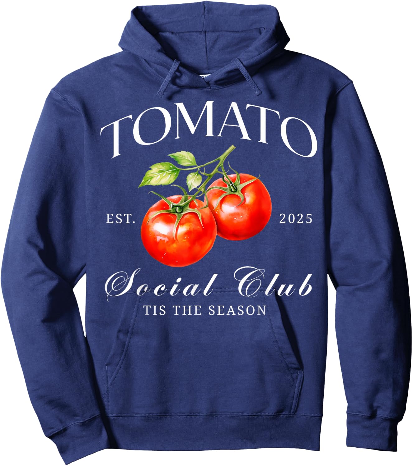 Tomato Season Social Club Gardening Vegetables Farmer Hoodie - Hoodie | Navy