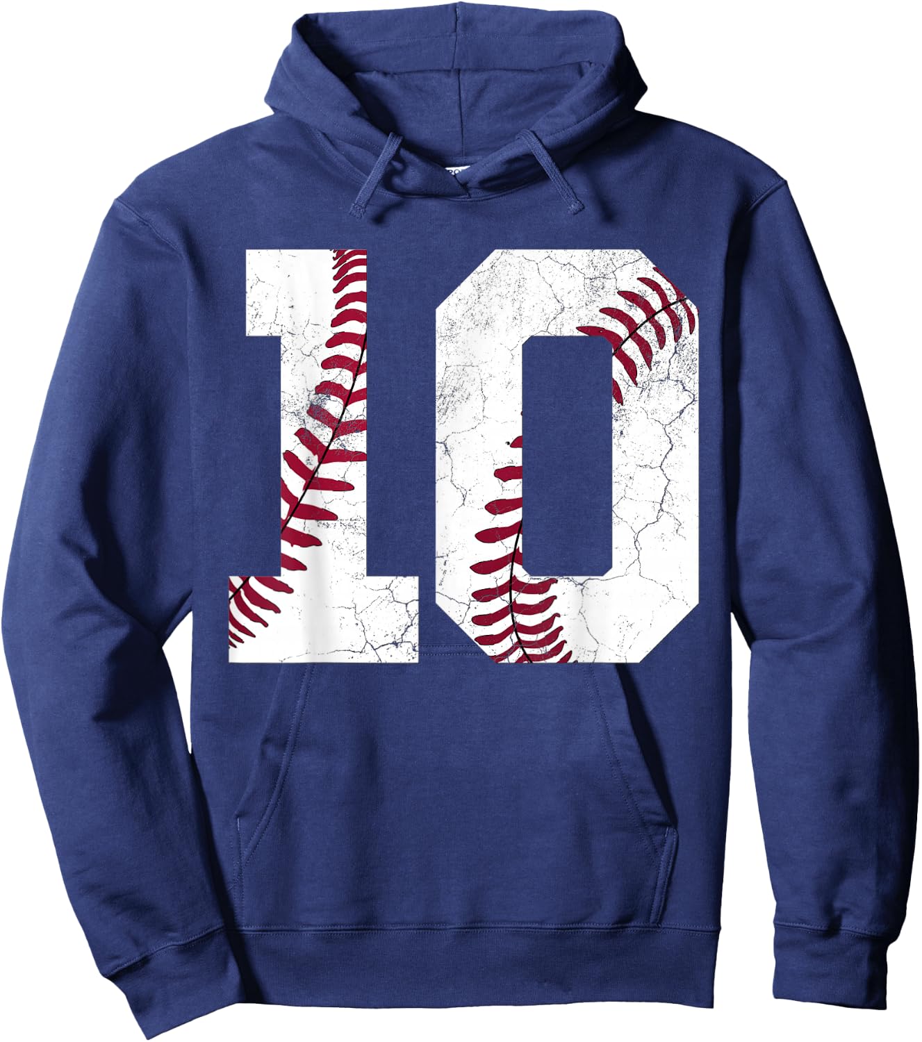 10th Birthday Gift Baseball Boys Kids Ten Number 10 2016 Hoodie - Hoodie | Navy