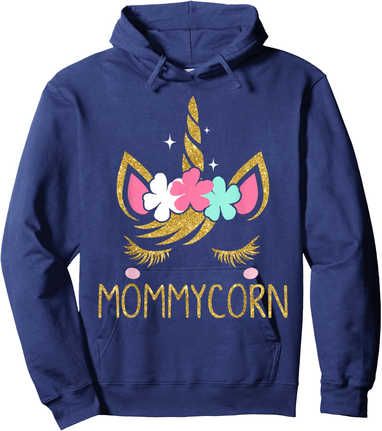 Mommycorn Unicorn Mommy Mother's Day Gift Hoodie - Hoodie | Navy