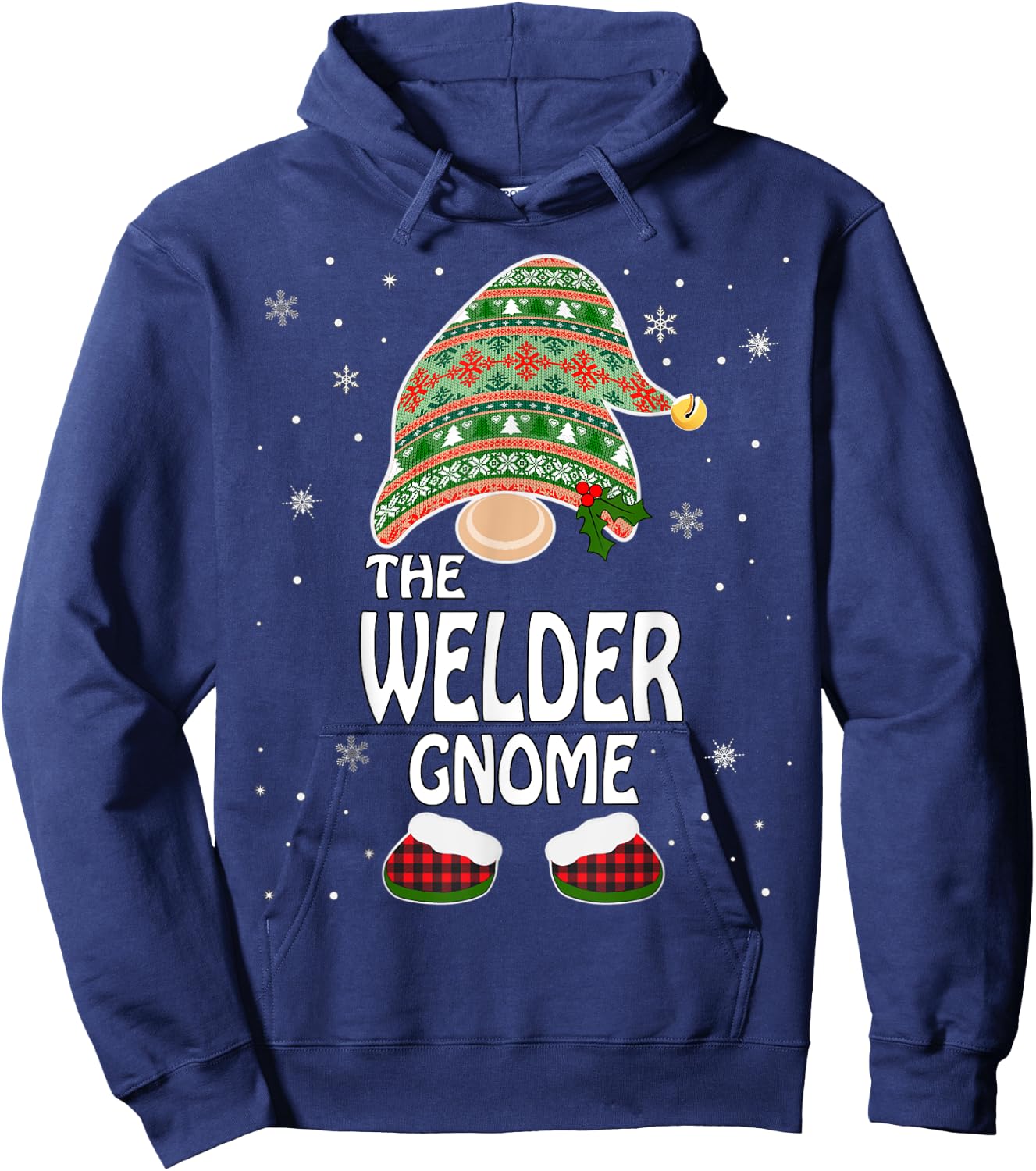 Funny Matching Family Costumes The Welder Gnome Christmas Hoodie - Hoodie | Navy