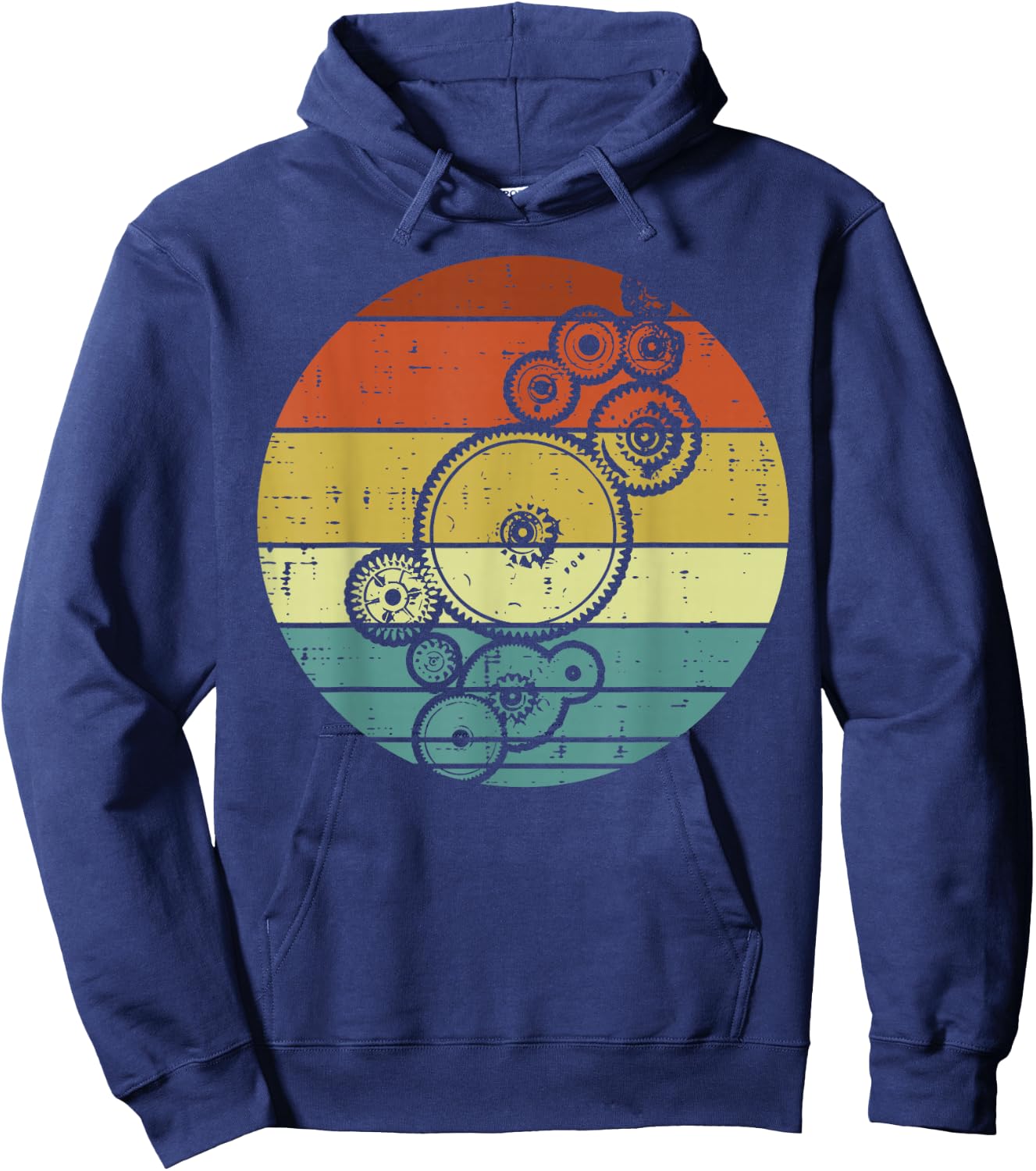 Gear Car Boys Retro Car Technician Car Mechanic Garage Men Hoodie - Hoodie | Navy