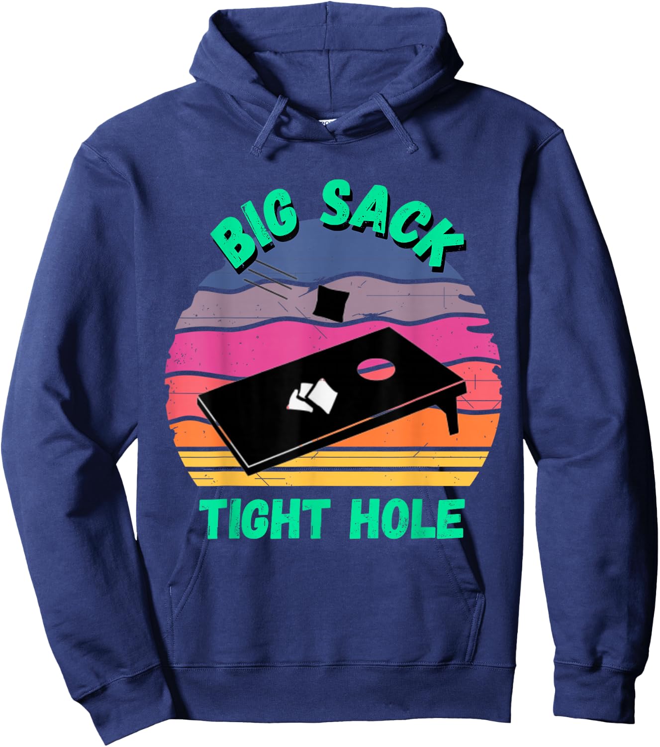 Funny Cornhole | Cornhole Accessories Jerseys Hoodie - Hoodie | Navy