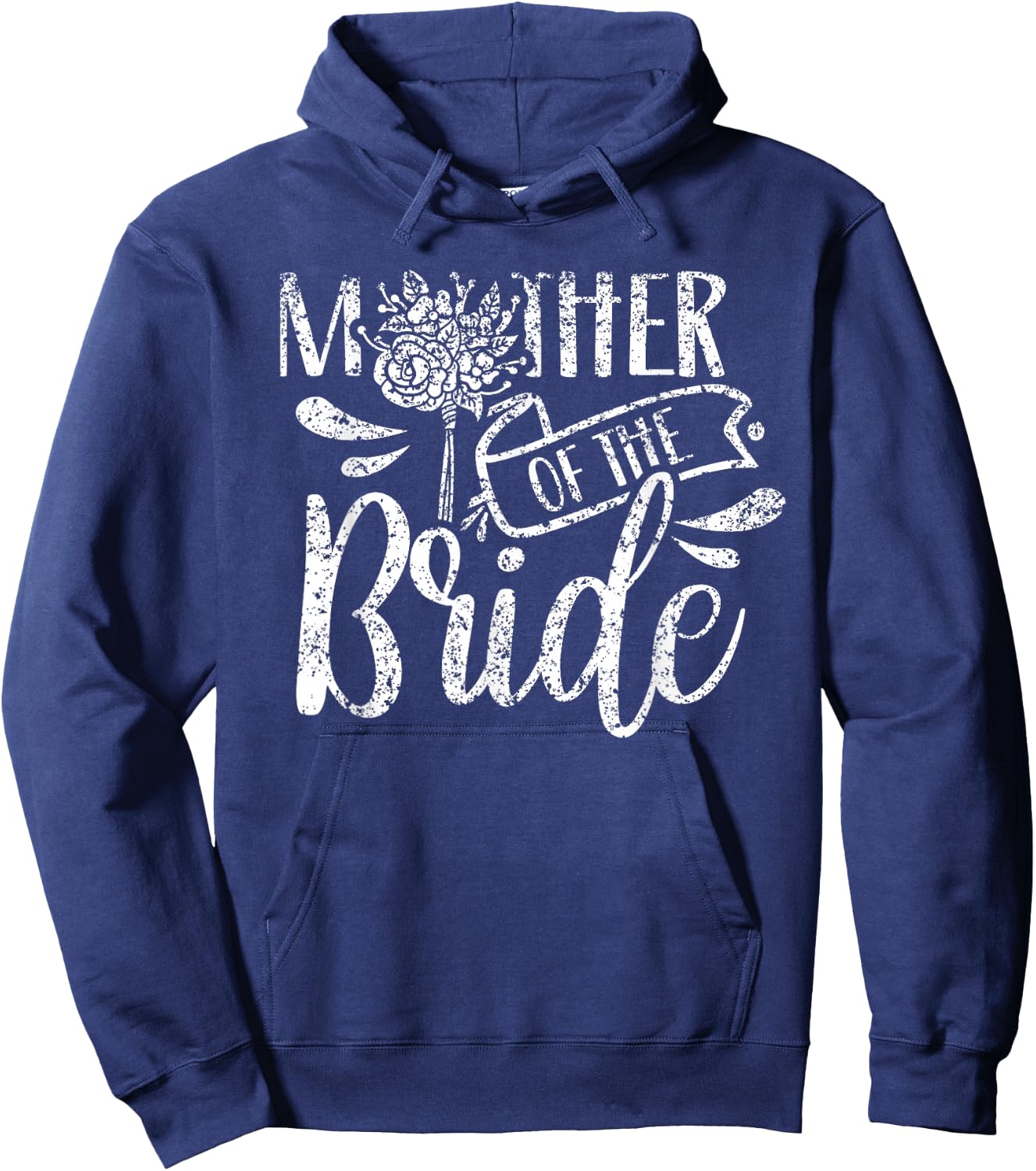 Mother Of The Bride Bachelorette Cute Party Wedding Mom Hoodie - Hoodie | Navy