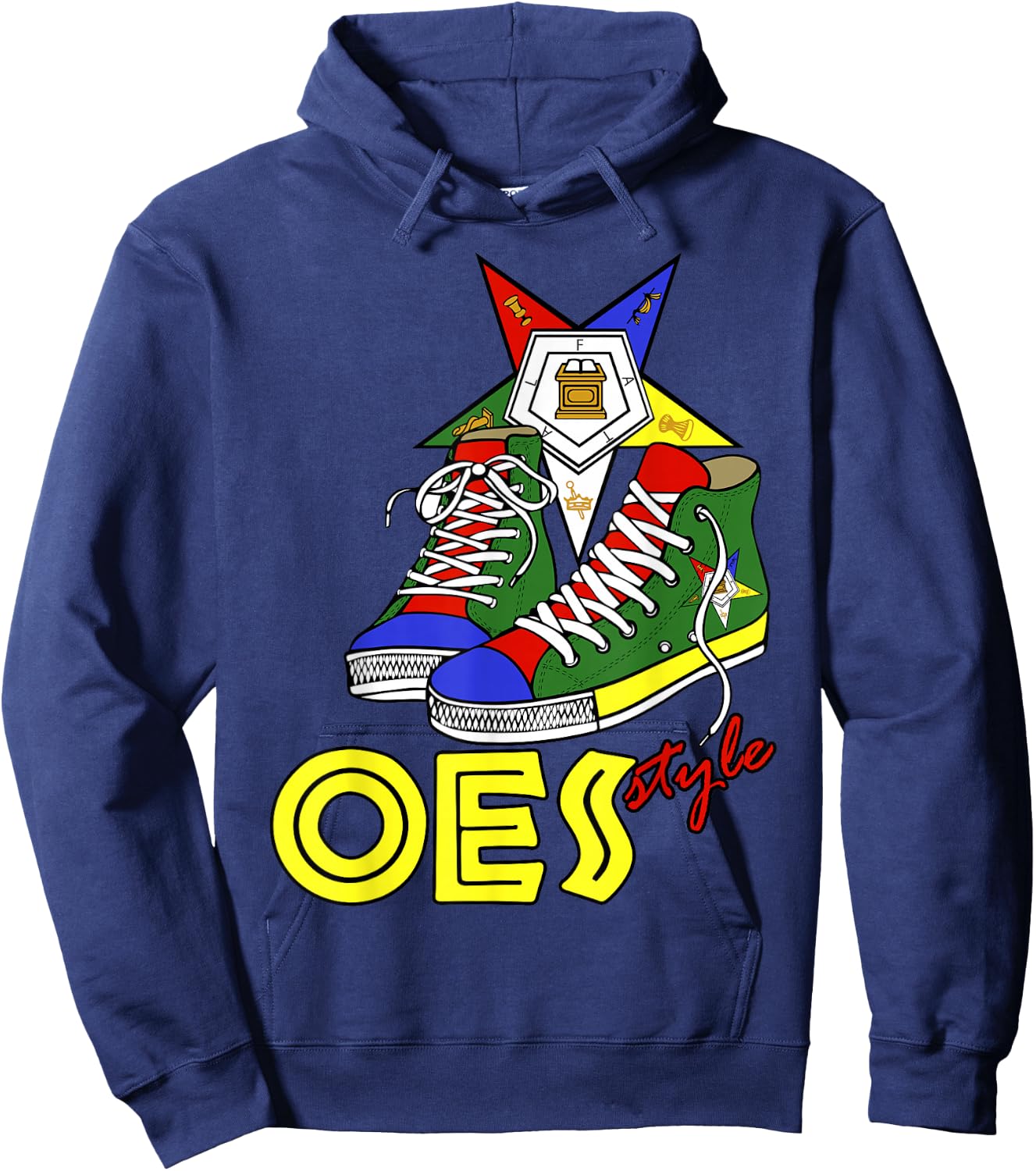 OES High top Sneaker Style of The Eastern Star Parents' Day Hoodie - Hoodie | Navy