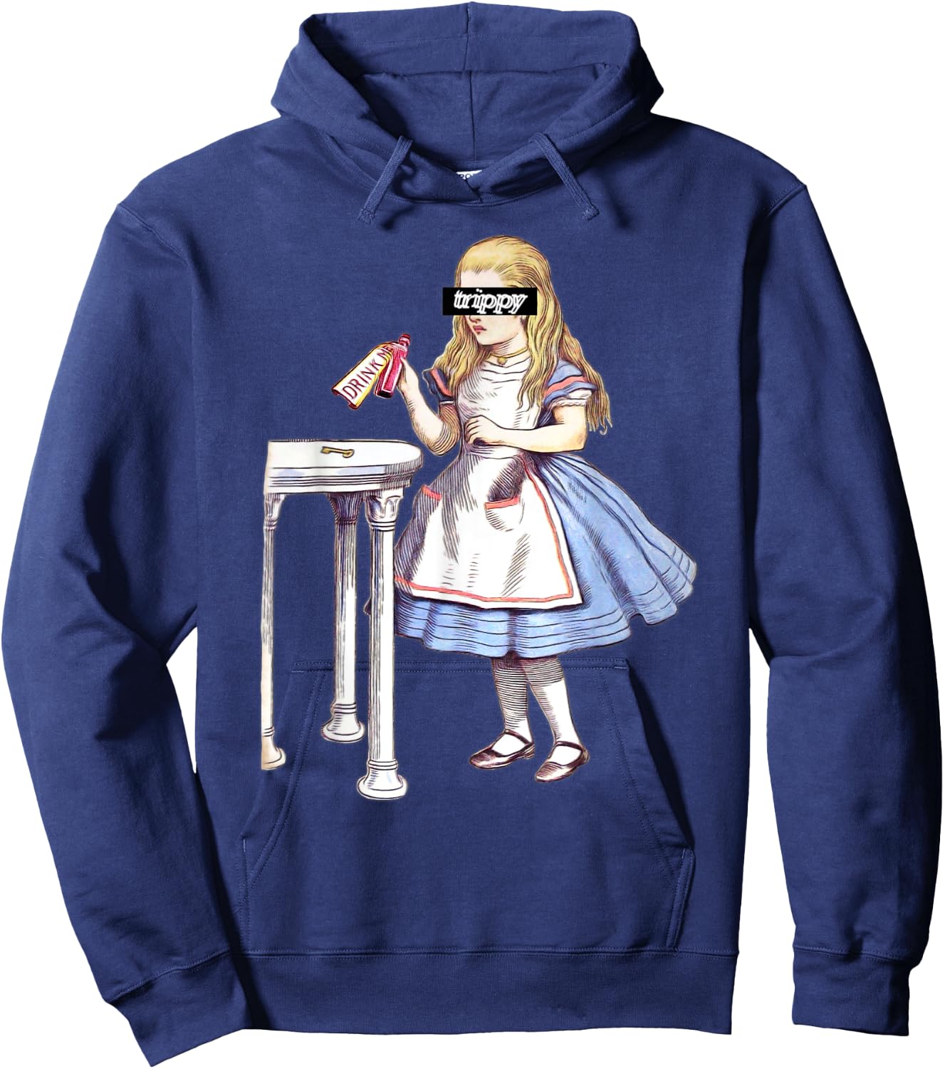Alice In Wonderland - Drink Me Design Hoodie - Hoodie | Navy