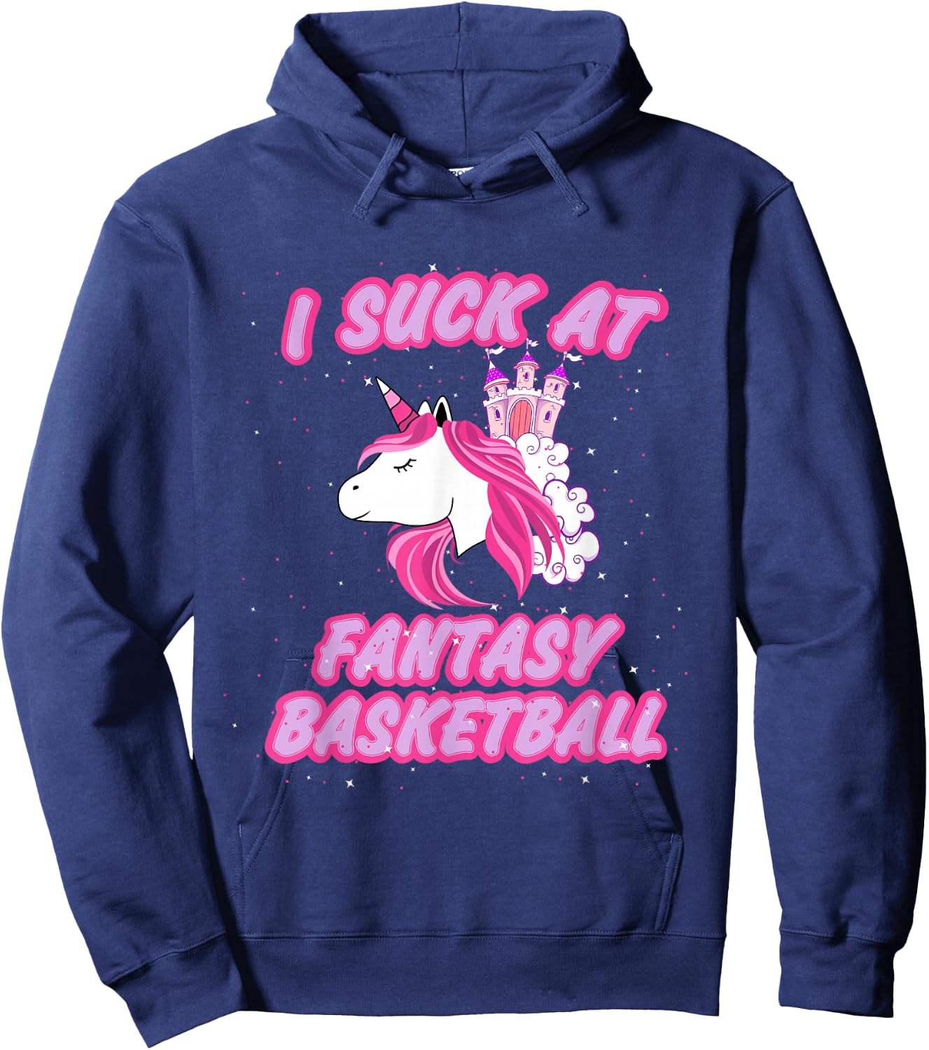 I Suck At Fantasy Basketball - Funny Draft Party Hoodie - Hoodie | Navy