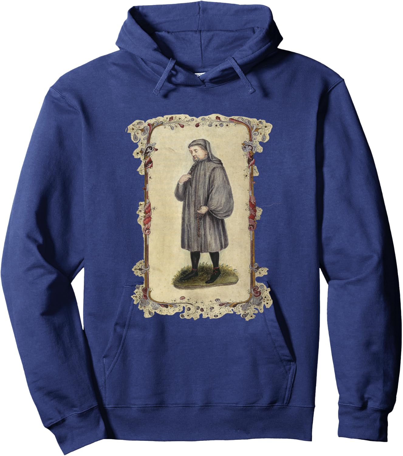 Geoffrey Chaucer Portrait (1478) Hoodie - Hoodie | Navy