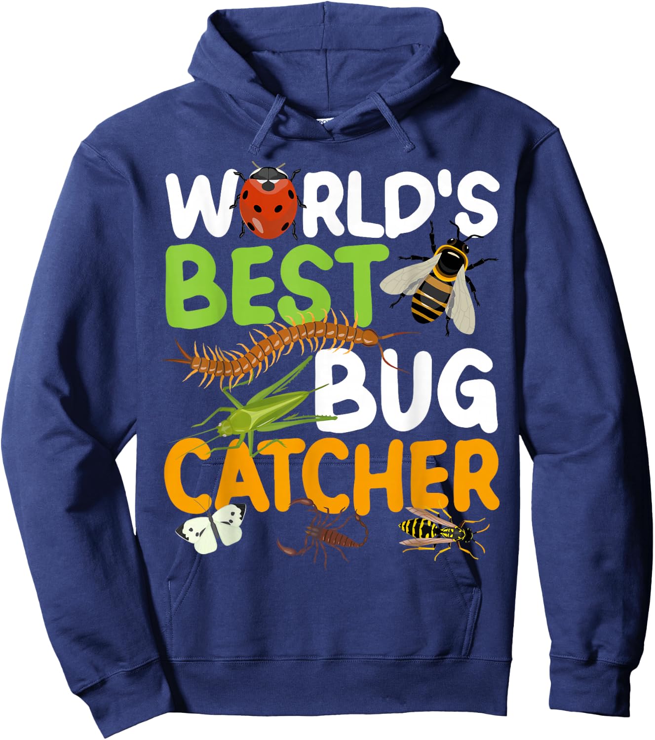 World's Best Bug Catcher Entomology Insect Catching Hoodie - Hoodie | Navy