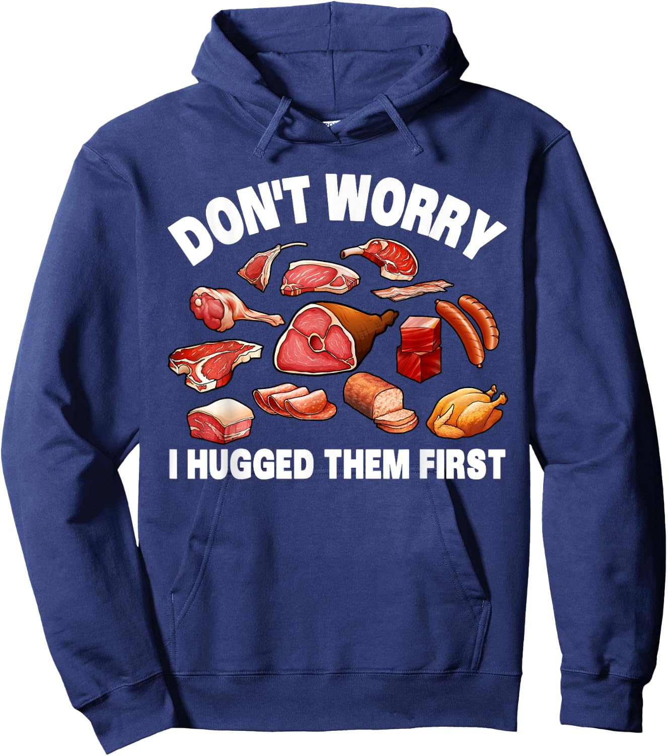 Funny Butcher Women Animal Slaughter Meat Cutter BBQ Hoodie - Hoodie | Navy