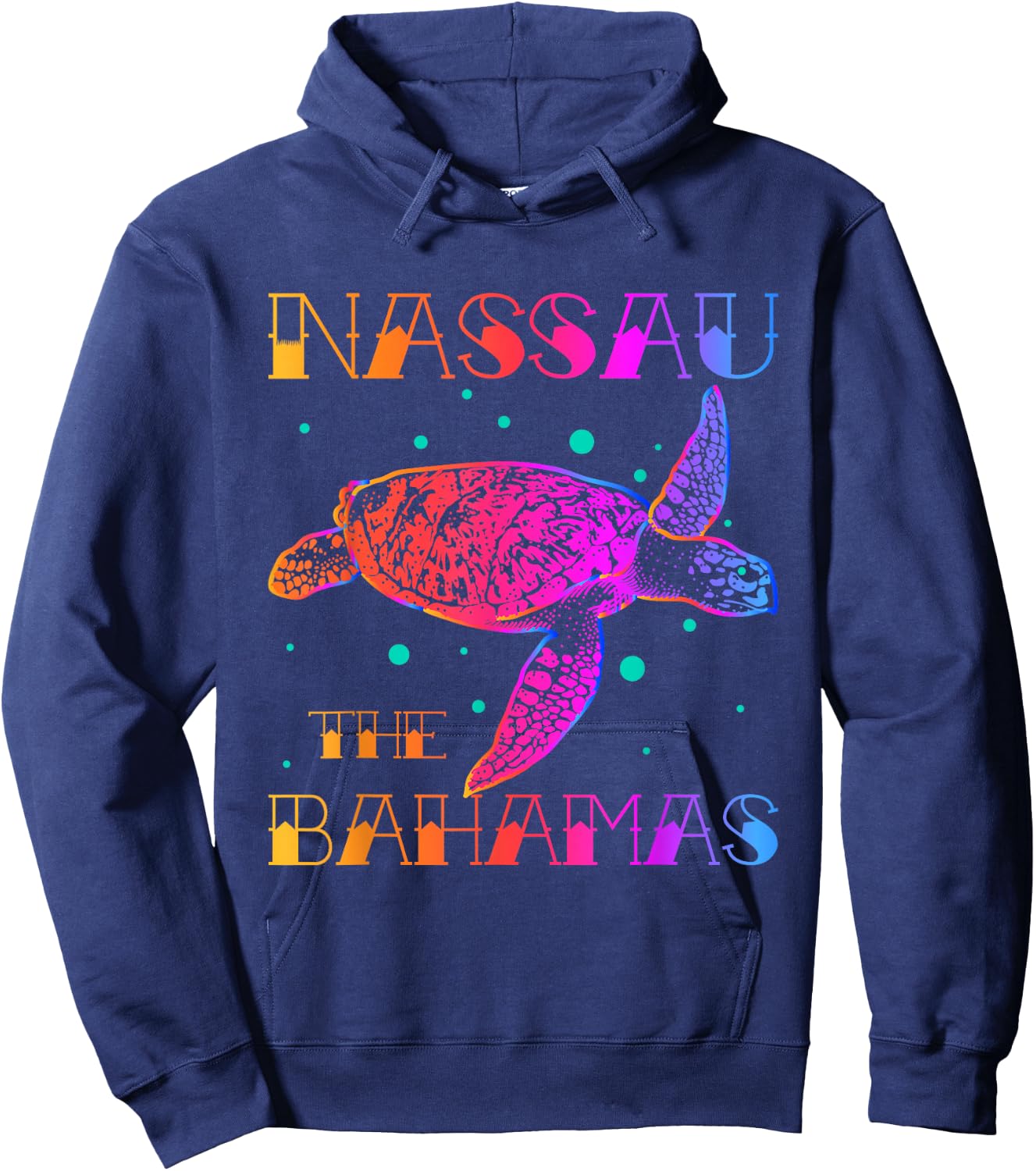 Nassau Bahamas Shirt Sea Turtle Bahamas Souvenirs Bahamas Hoodie - Hoodie | Navy