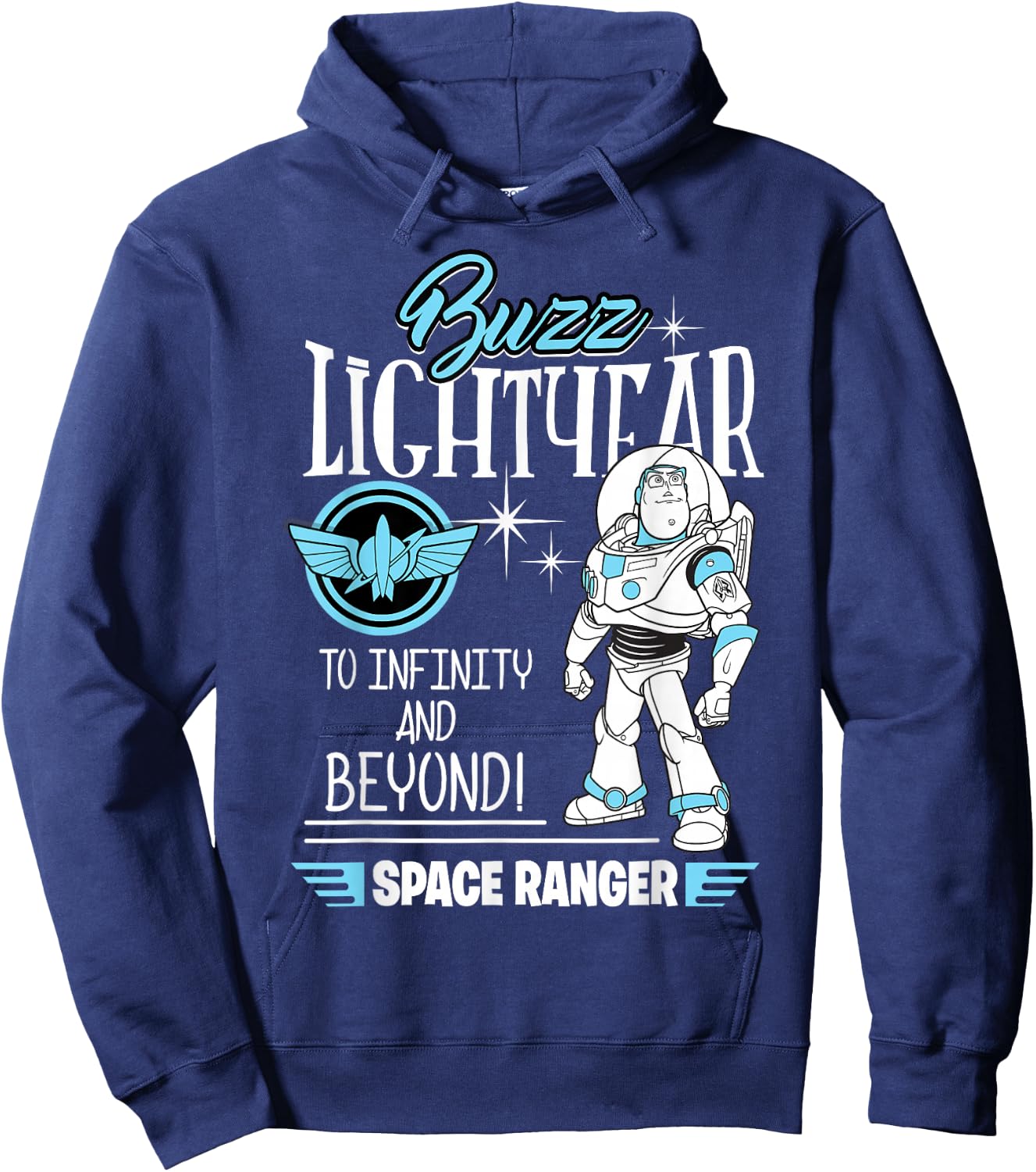 Disney Pixar Toy Story Retro Buzz Lightyear Space Ranger Hoodie - Hoodie | Navy