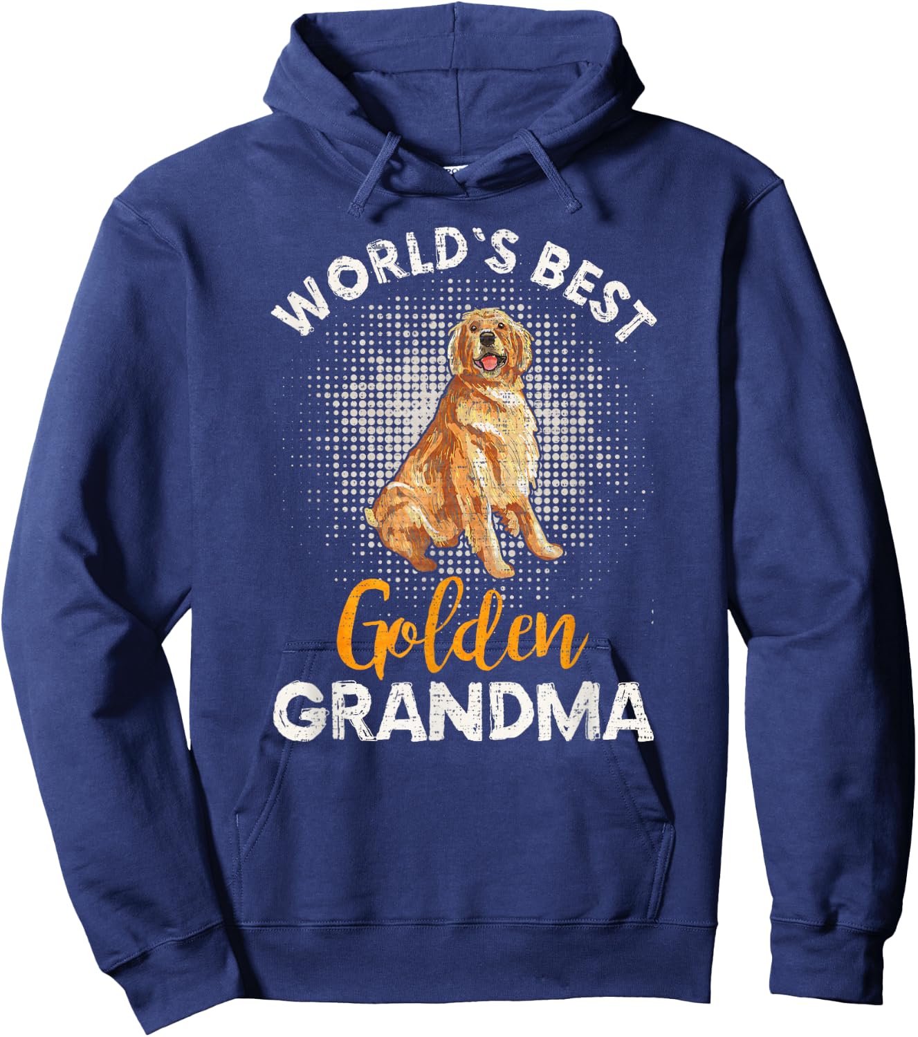 World's Best Golden Retriever Grandma Funny Puppy Lover Hoodie - Hoodie | Navy