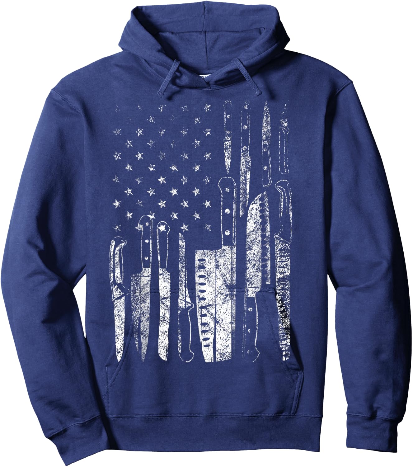 American Flag Chef Knife Set Collector Hoodie - Hoodie | Navy