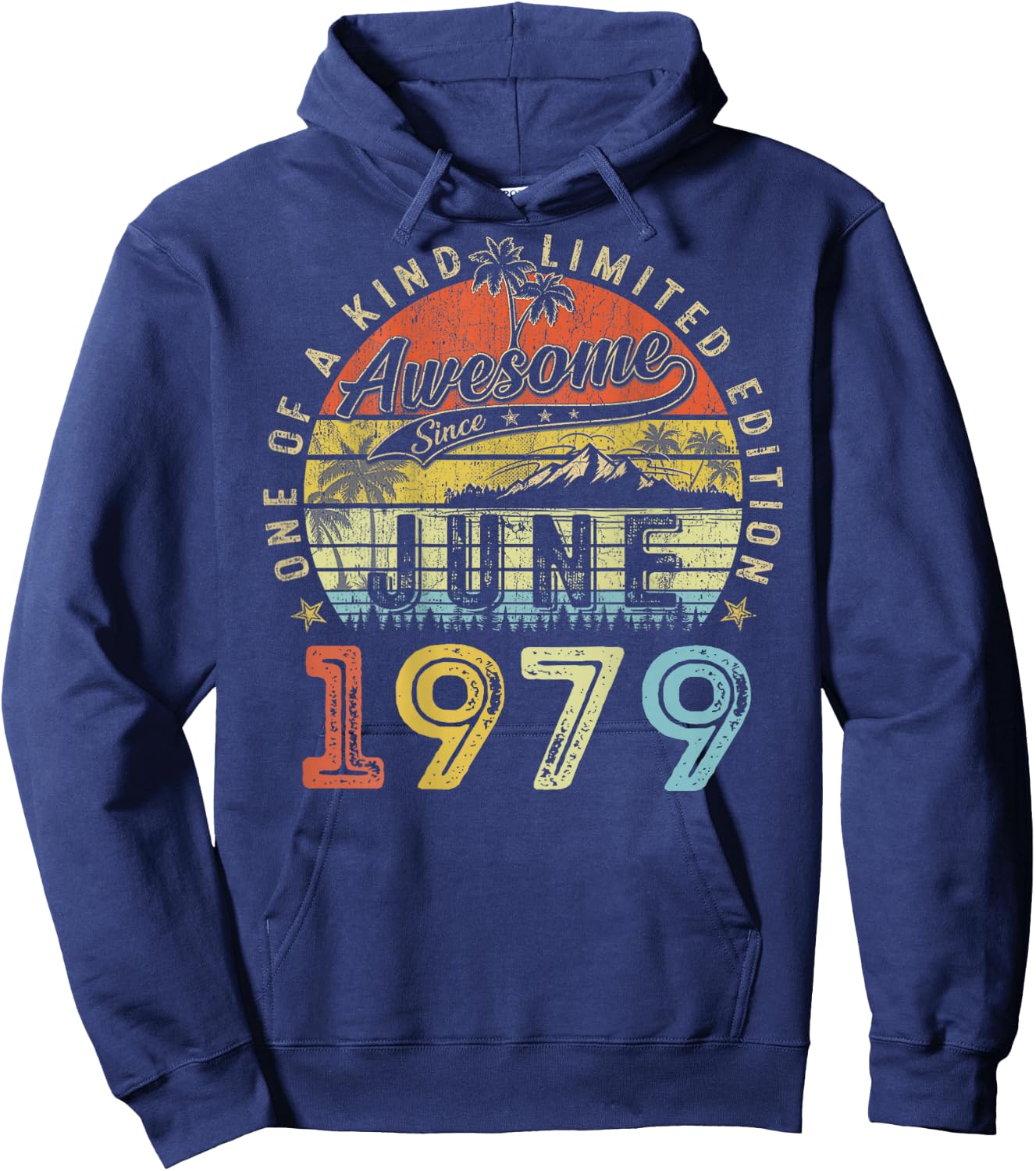 (ON Back) 47 Limited Edition 1979 June 47th Birthday Hoodie - Hoodie | Navy