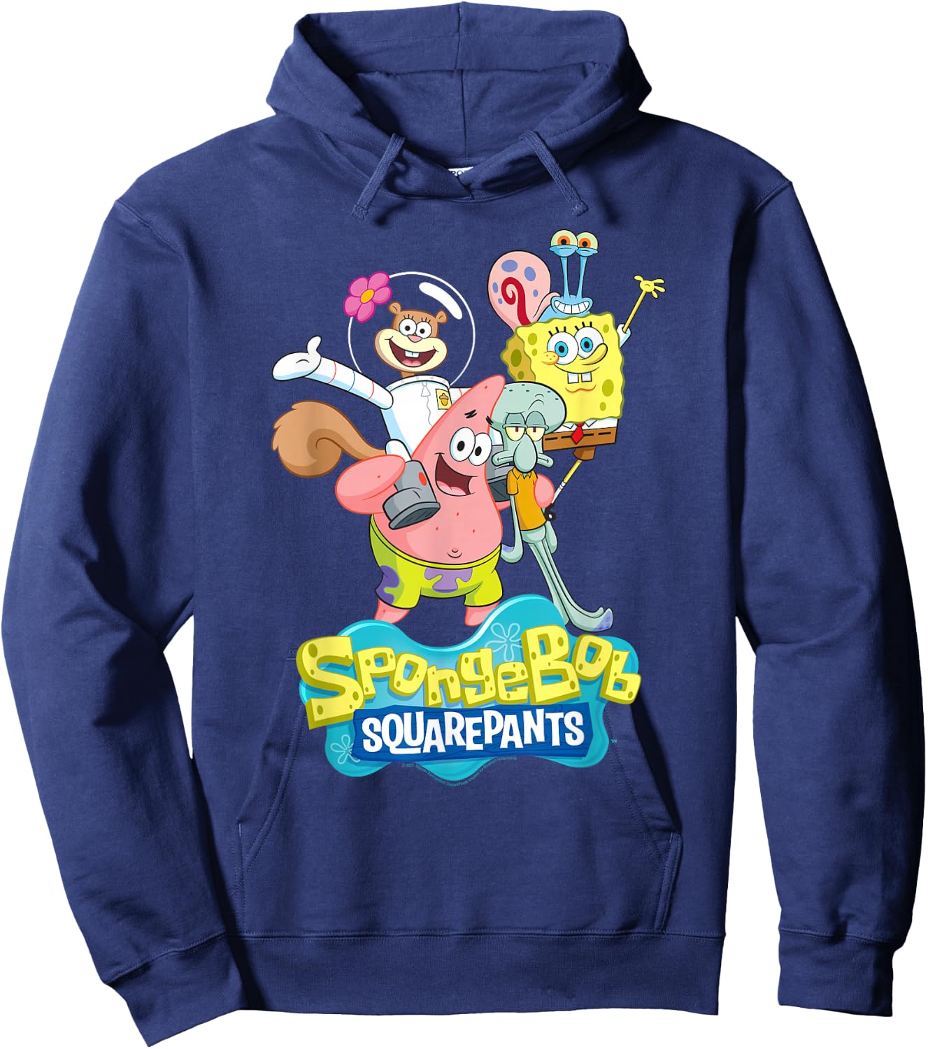 SpongeBob SquarePants Sandy, Patrick, Gary and Squidward Hoodie - Hoodie | Navy