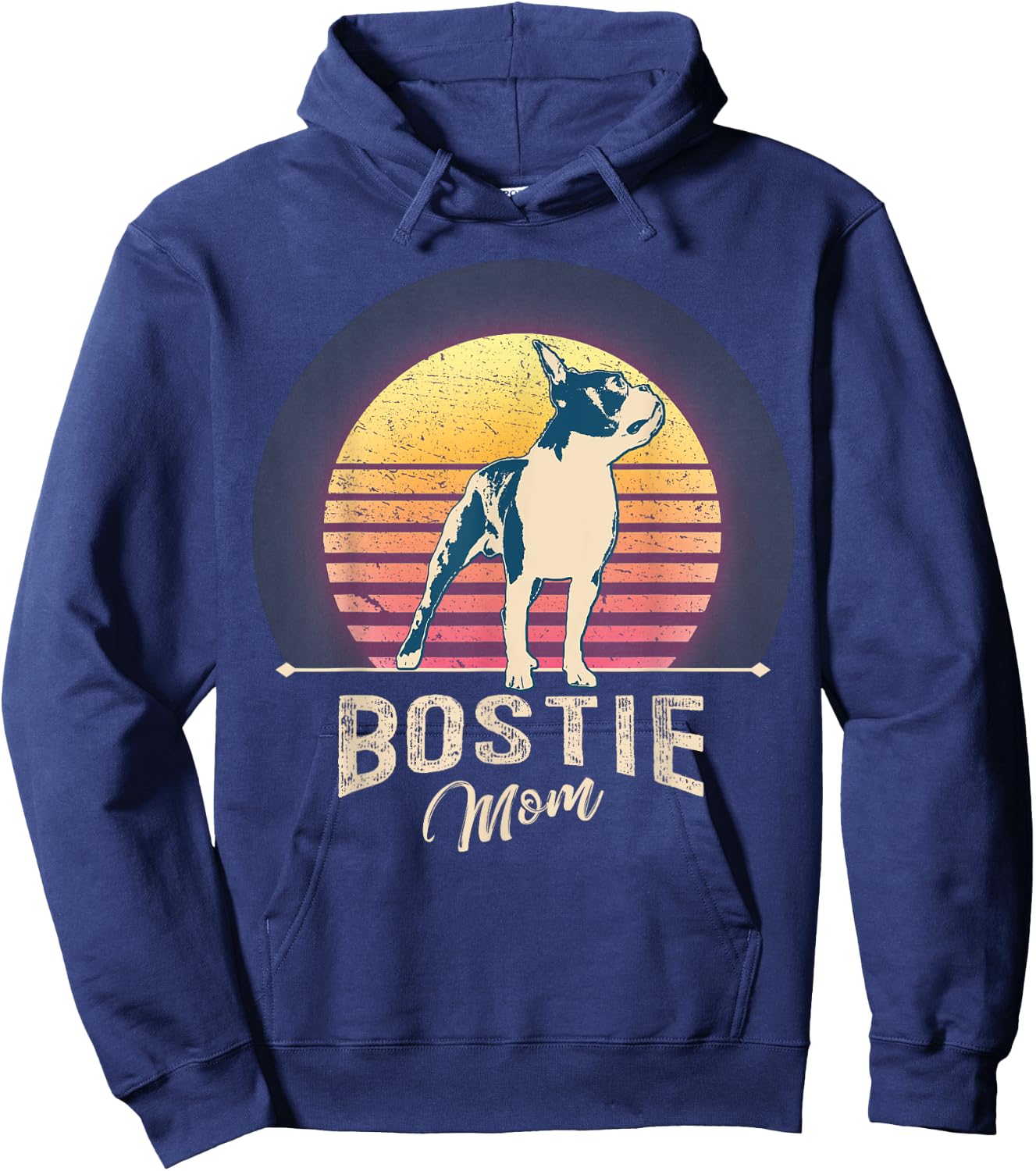 Boston Terrier Boston-Bulldog Hoodie - Hoodie | Navy