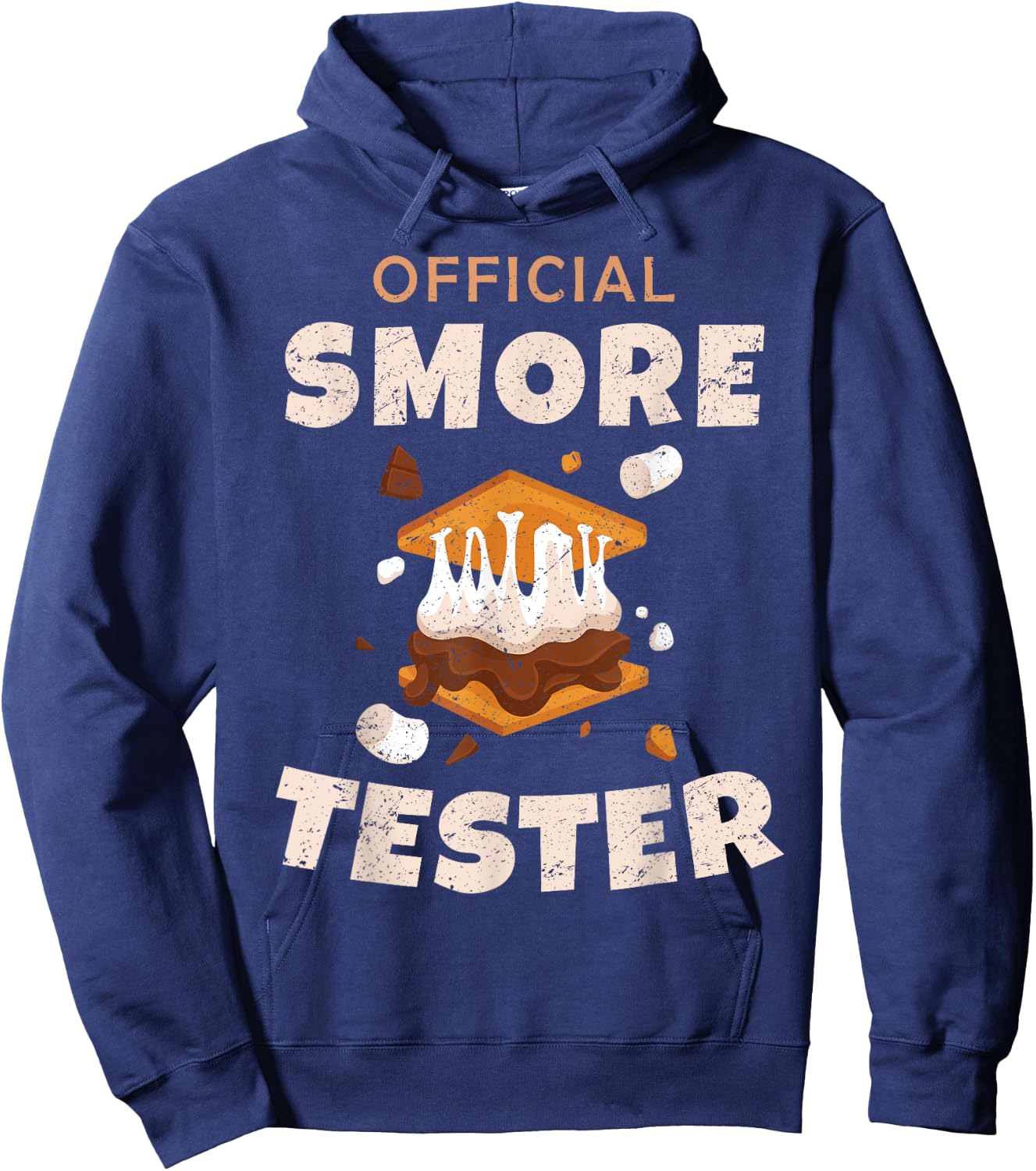 Camping Crew Official Smore Tester Marshmallows S'Mores 2025 Hoodie - Hoodie | Navy
