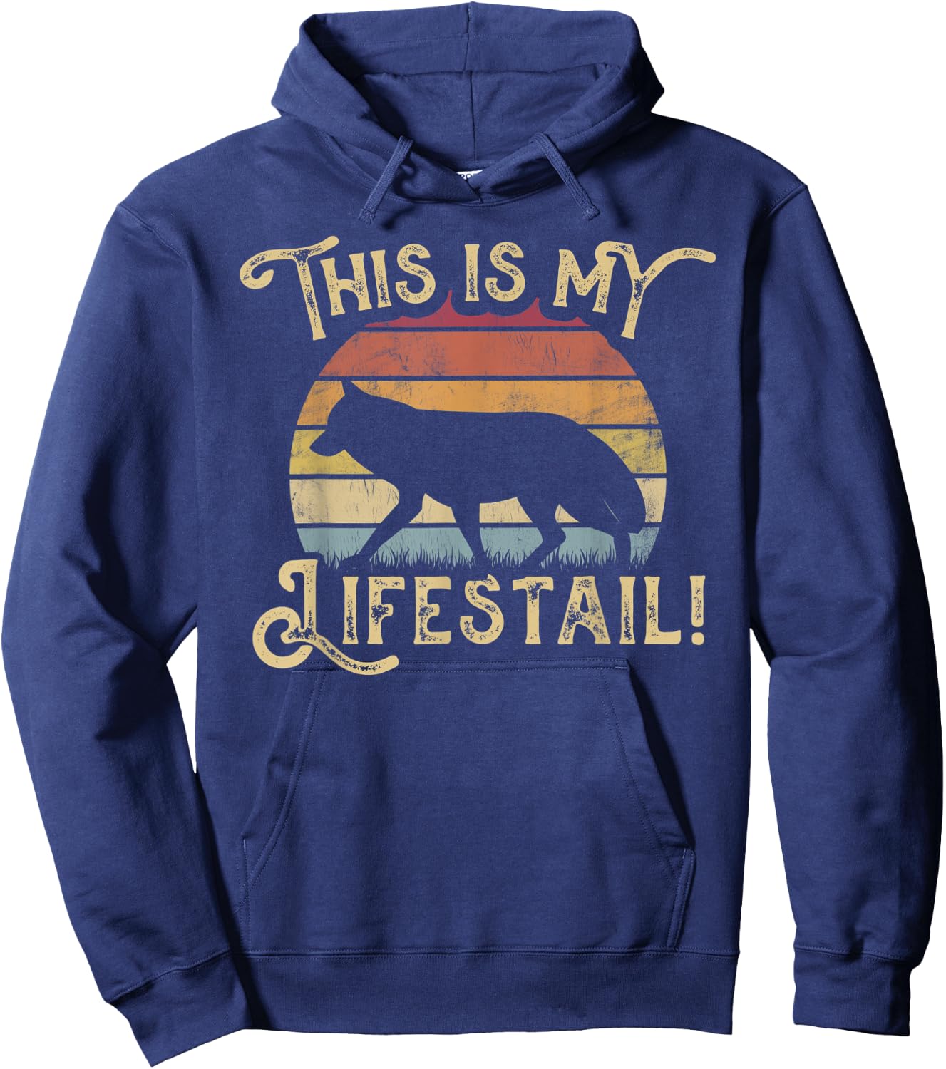 Fox Lover This is My Lifestyle Fox Puns Funny Foxes Hoodie - Hoodie | Navy