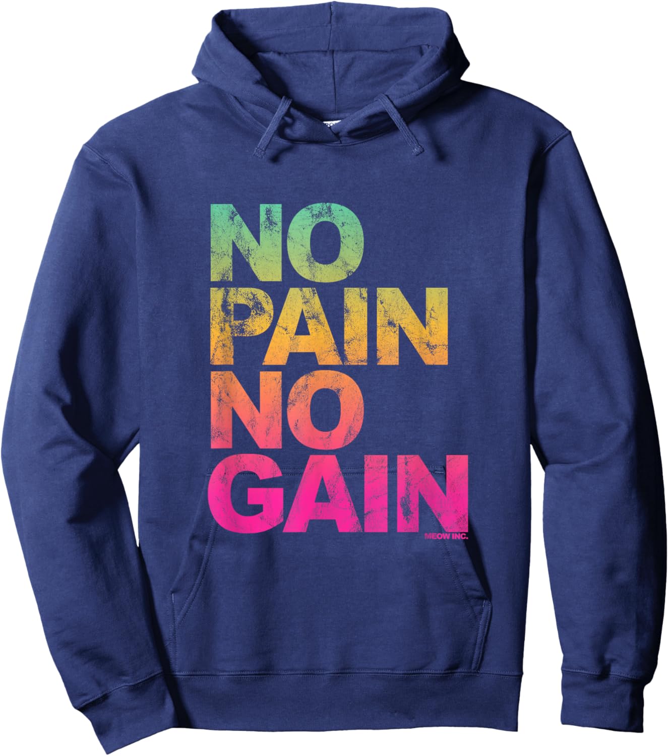 No Pain No Gain - Training, men, women Hoodie - Hoodie | Navy