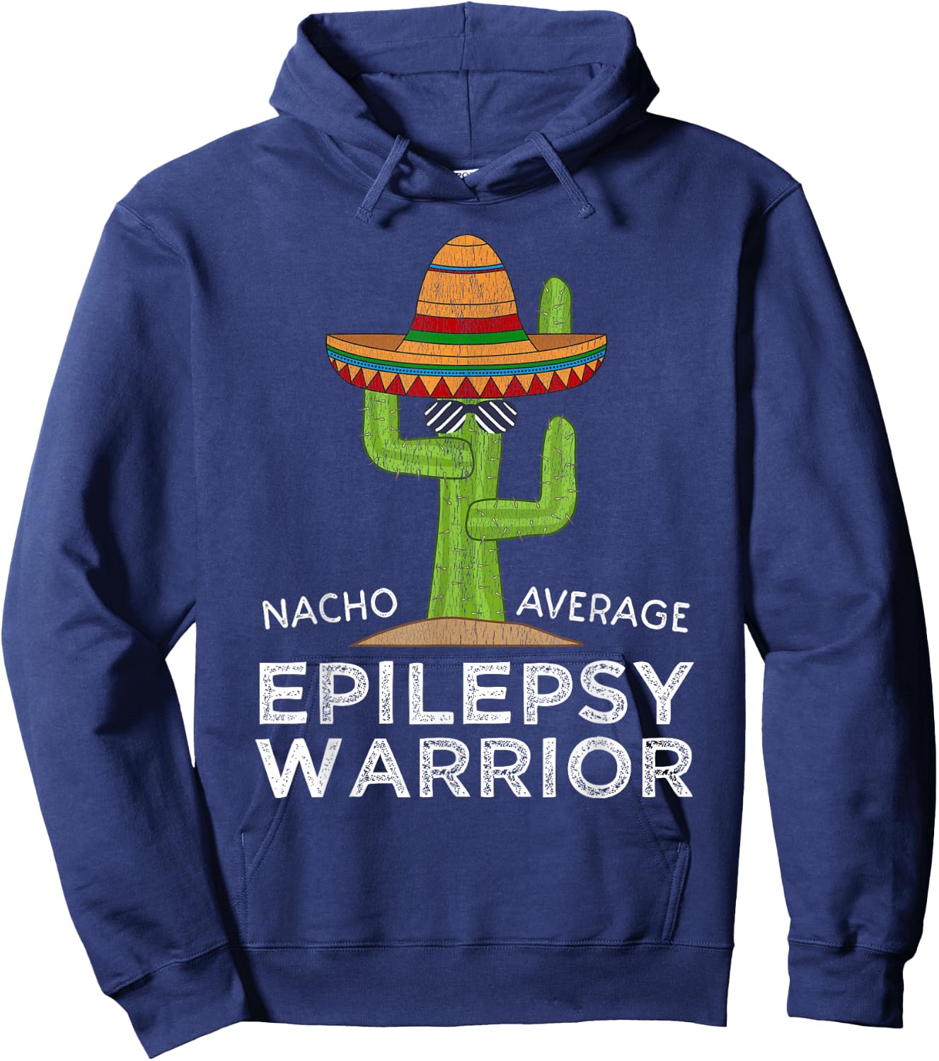 Funny Awareness Epilepsy Warrior Hoodie - Hoodie | Navy