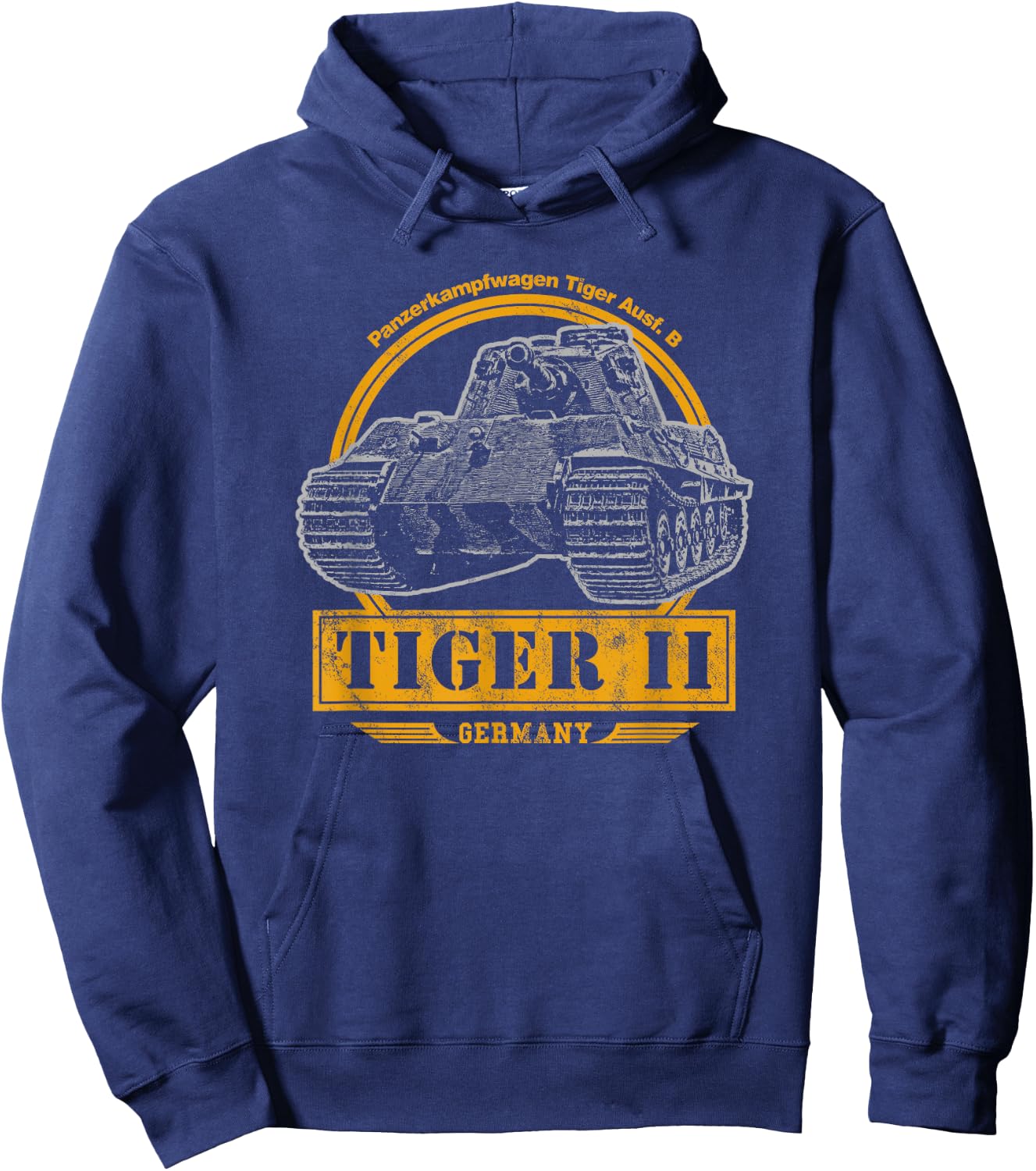 Tiger II - WW2 German Tank Hoodie - Hoodie | Navy