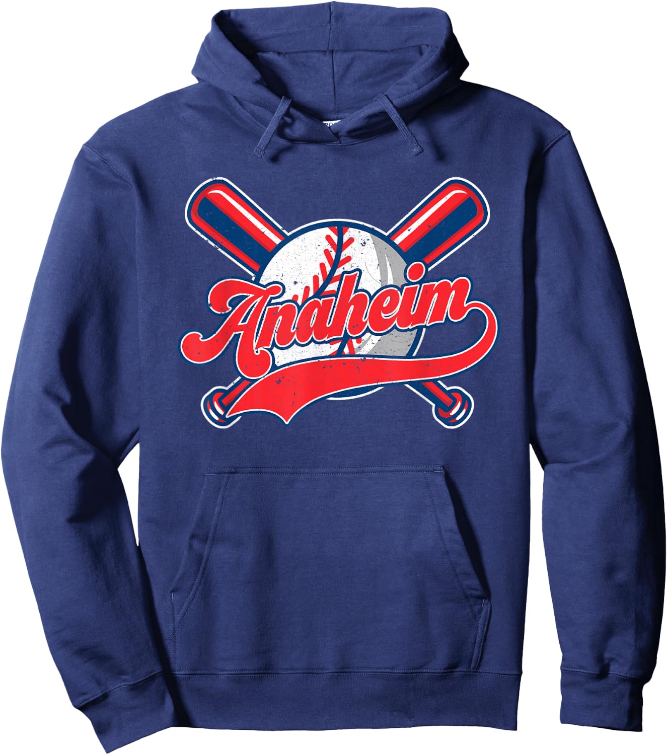 Retro Anaheim California Baseball Vintage Men Women Kids Hoodie - Hoodie | Navy