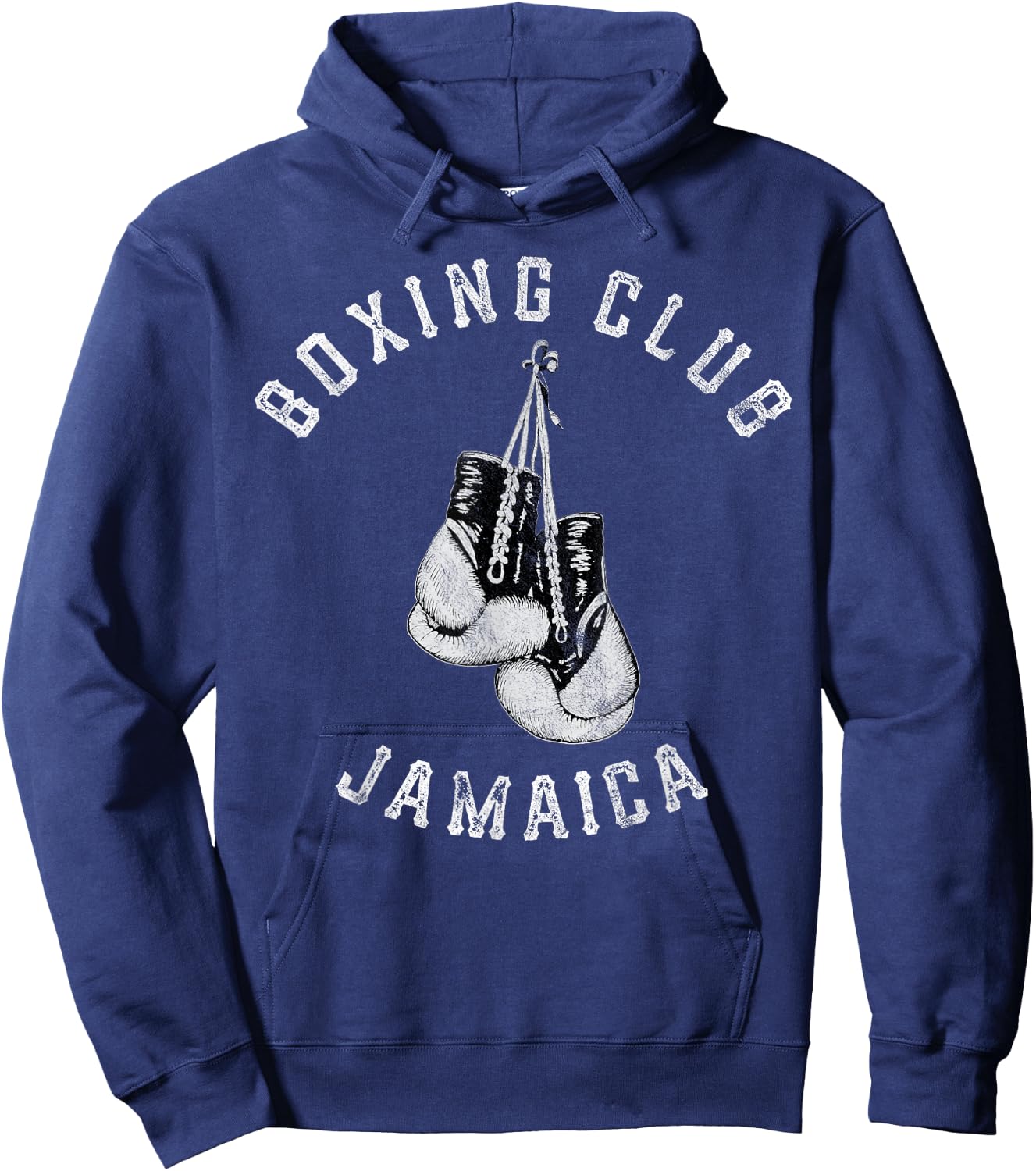 Boxing Club Jamaica Gloves Fighter Hoodie - Hoodie | Navy