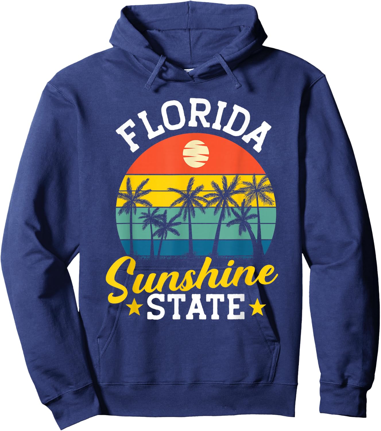Summer Beach Lover Florida Sunshine State Hoodie - Hoodie | Navy