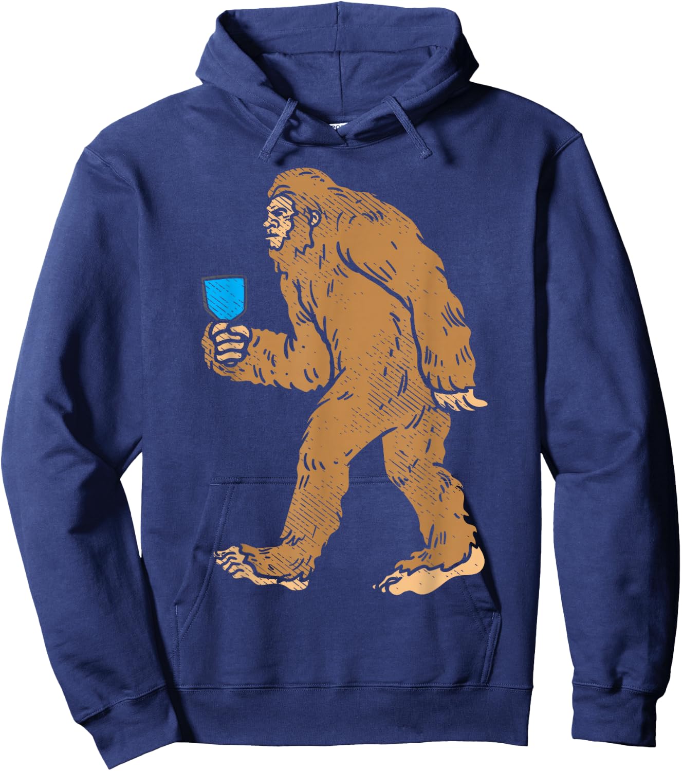 Bigfoot Sasquatch Pickleball Paddle Pickle Ball Player Gift Hoodie - Hoodie | Navy