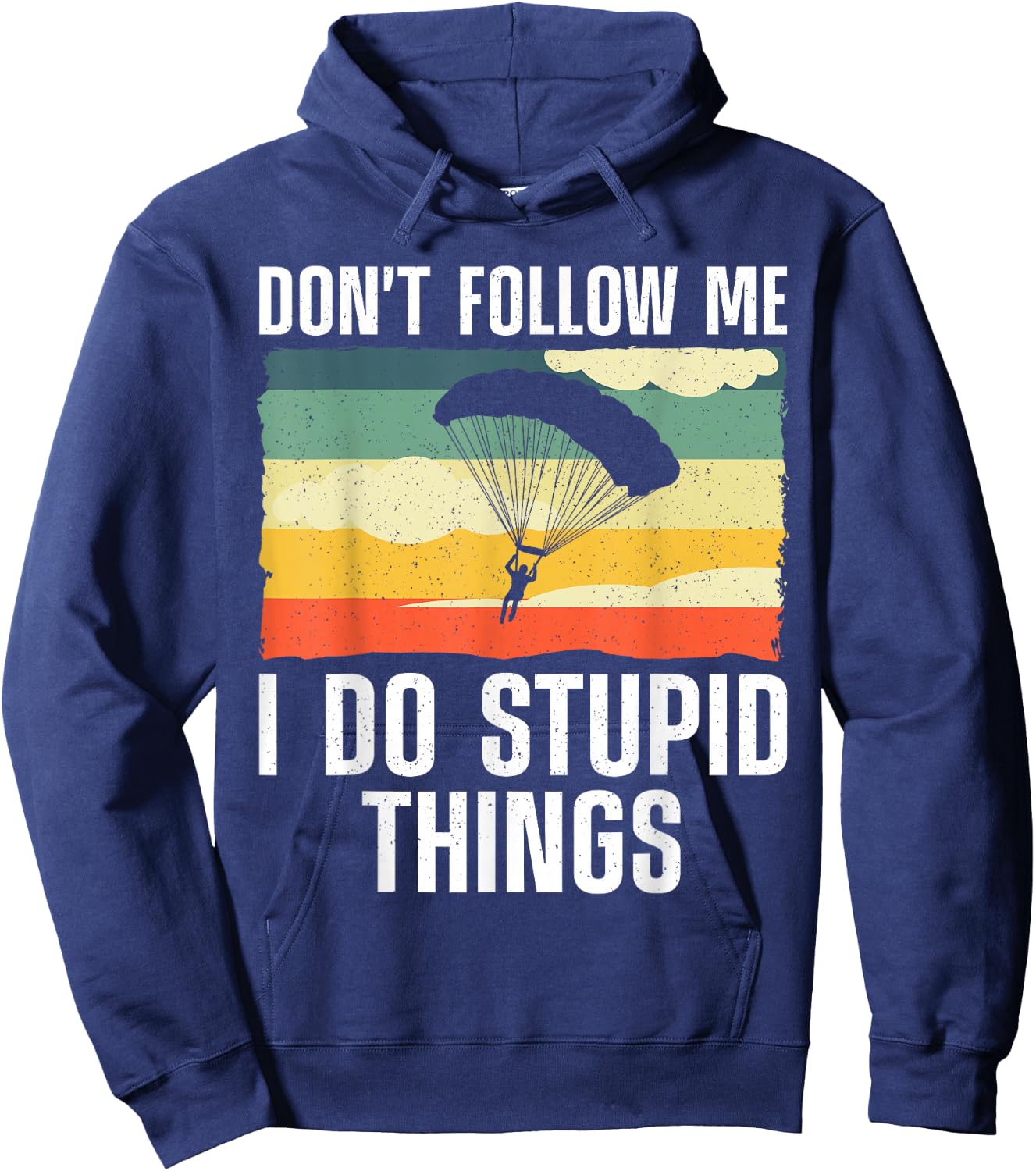 Funny Skydiving Art Women Parachute Indoor Skydiver Hoodie - Hoodie | Navy
