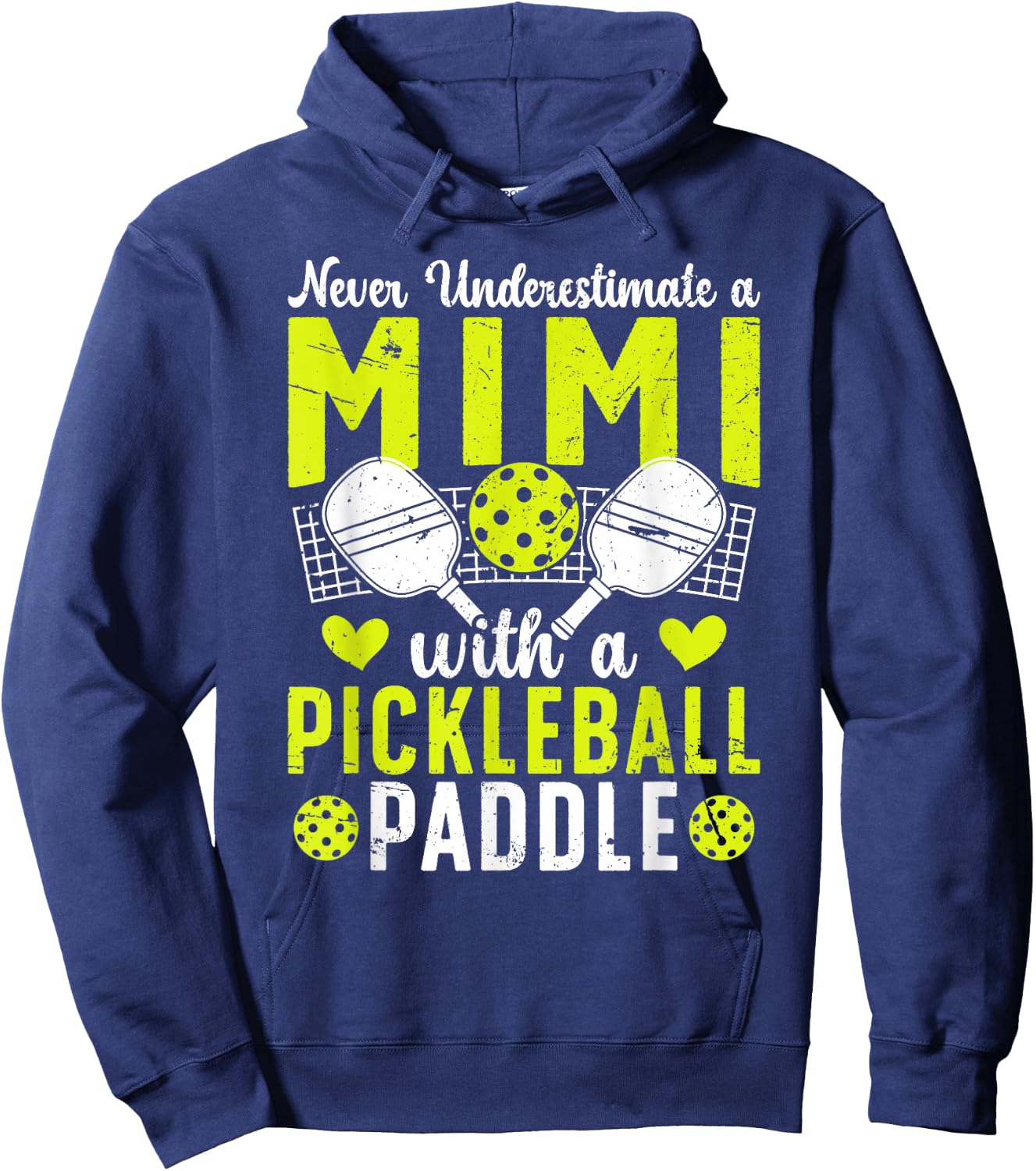 Proud Pickleball Mimi Grandma Mimi Pickleball Player Mimi Hoodie - Hoodie | Navy