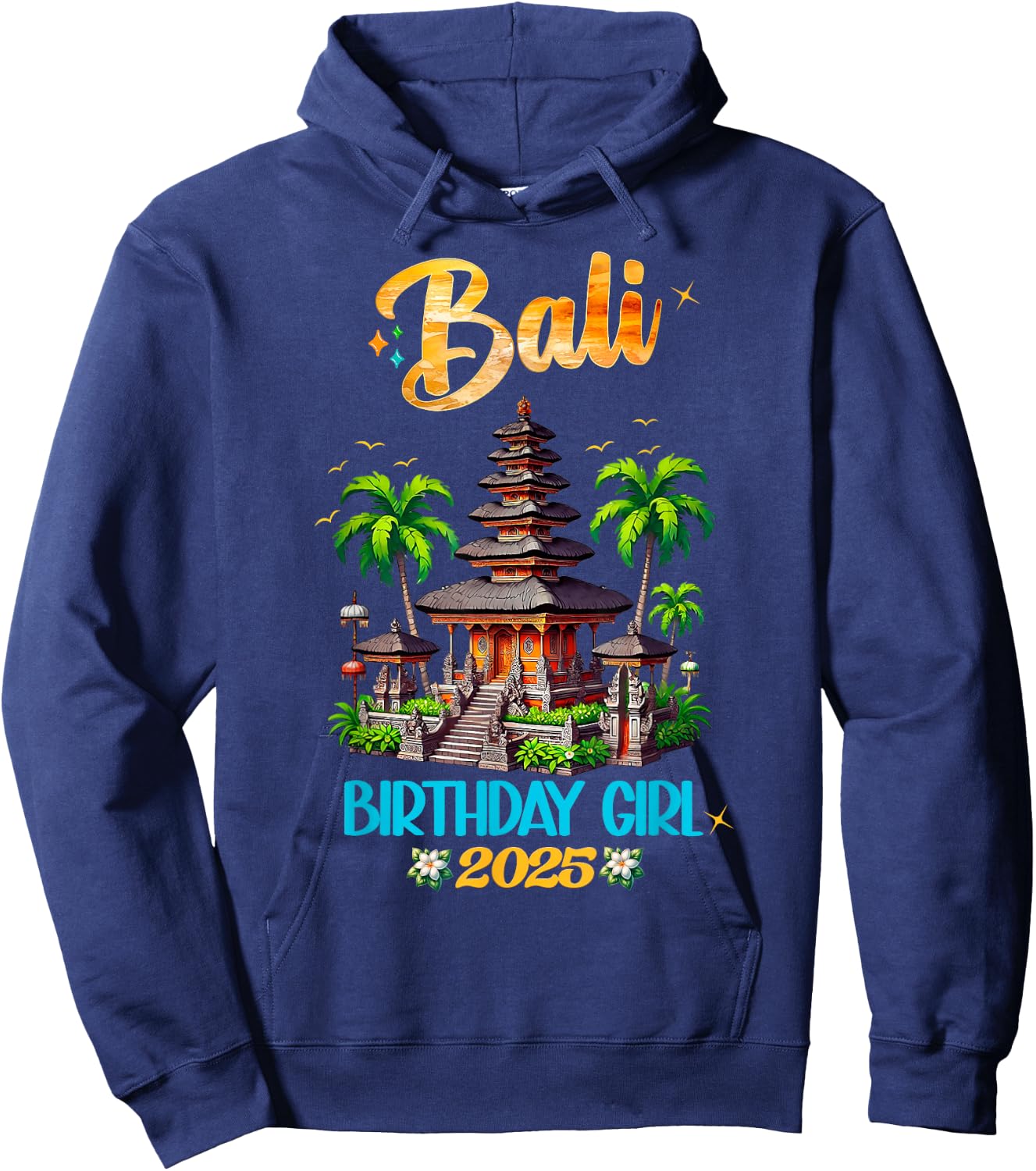 Bali Indonesia Straight Trippin Vacation Girls Trip 2025 Hoodie - Hoodie | Navy