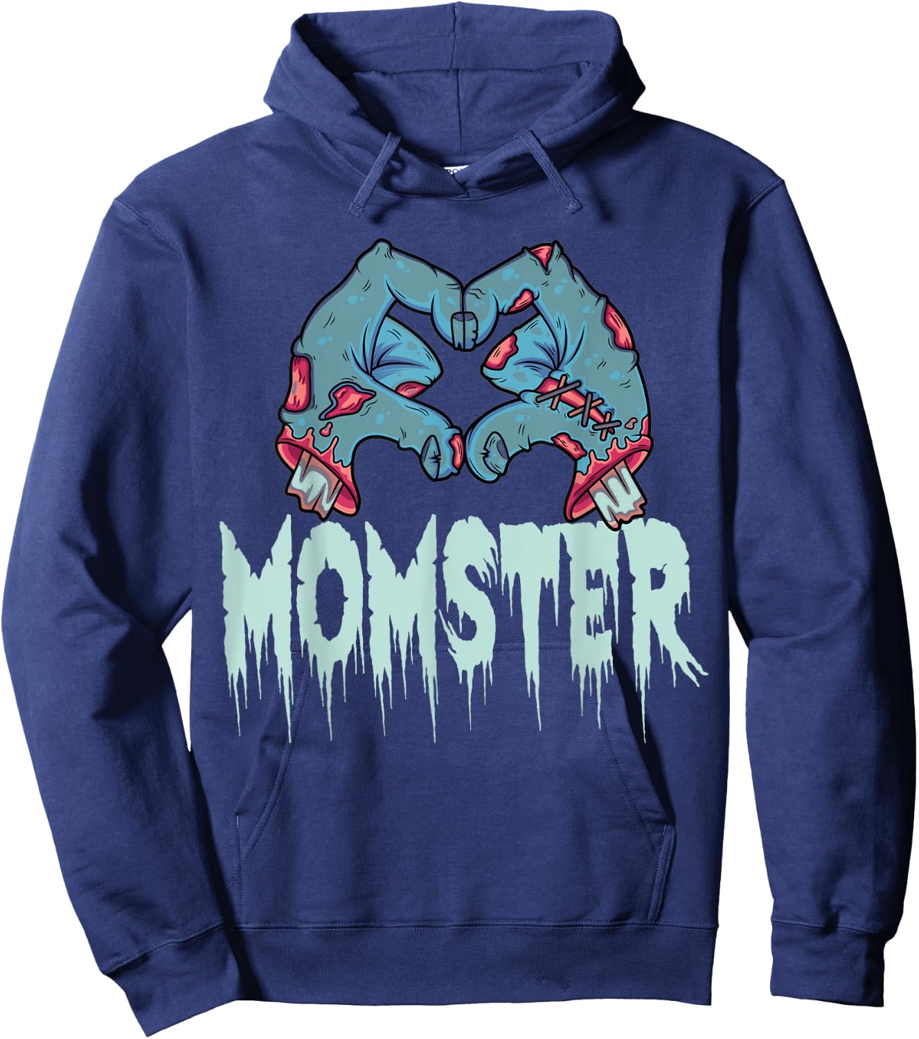 Momster Halloween Momster Family Matching Costume Hoodie - Hoodie | Navy