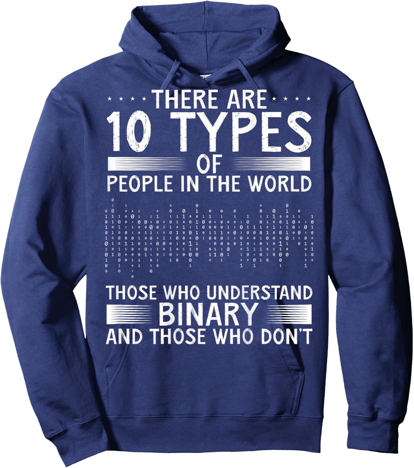 There Are 10 Types Of People In The World Those Who | Coding Hoodie - Hoodie | Navy