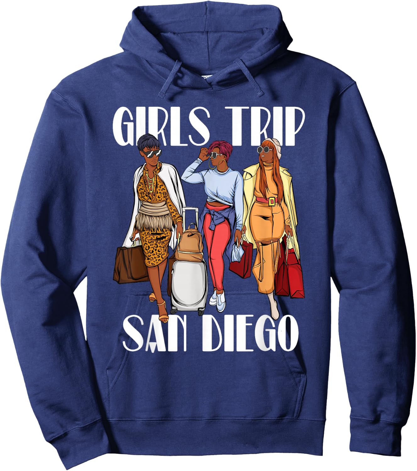 Girls Trip San Diego 2026 Black Women Hoodie - Hoodie | Navy